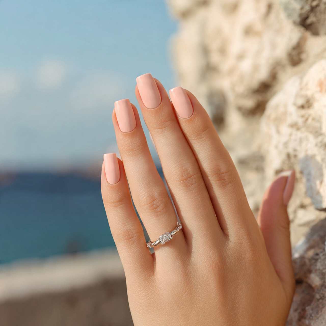 Summer Nails Ideas That Feel Light Fresh and Beautiful 11 an attractive women s hand with 5 fingers 10