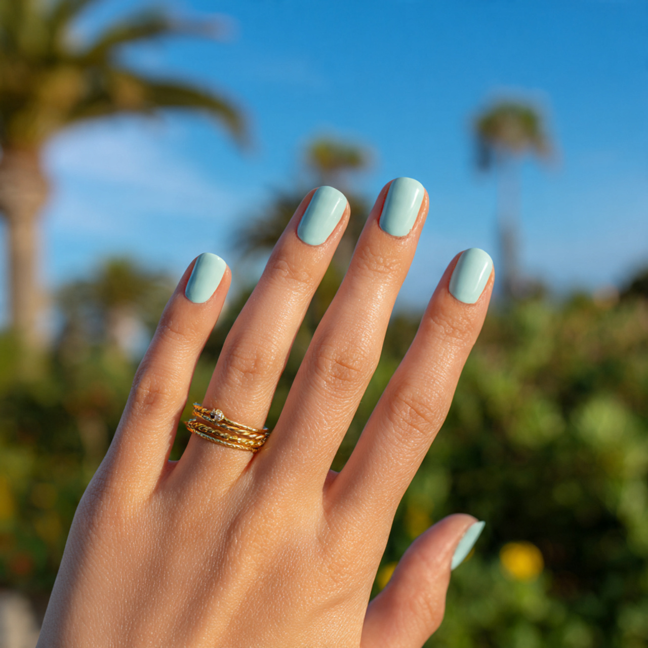 Summer Nails Ideas That Feel Light Fresh and Beautiful 8 an attractive women s hand with 5 fingers 7