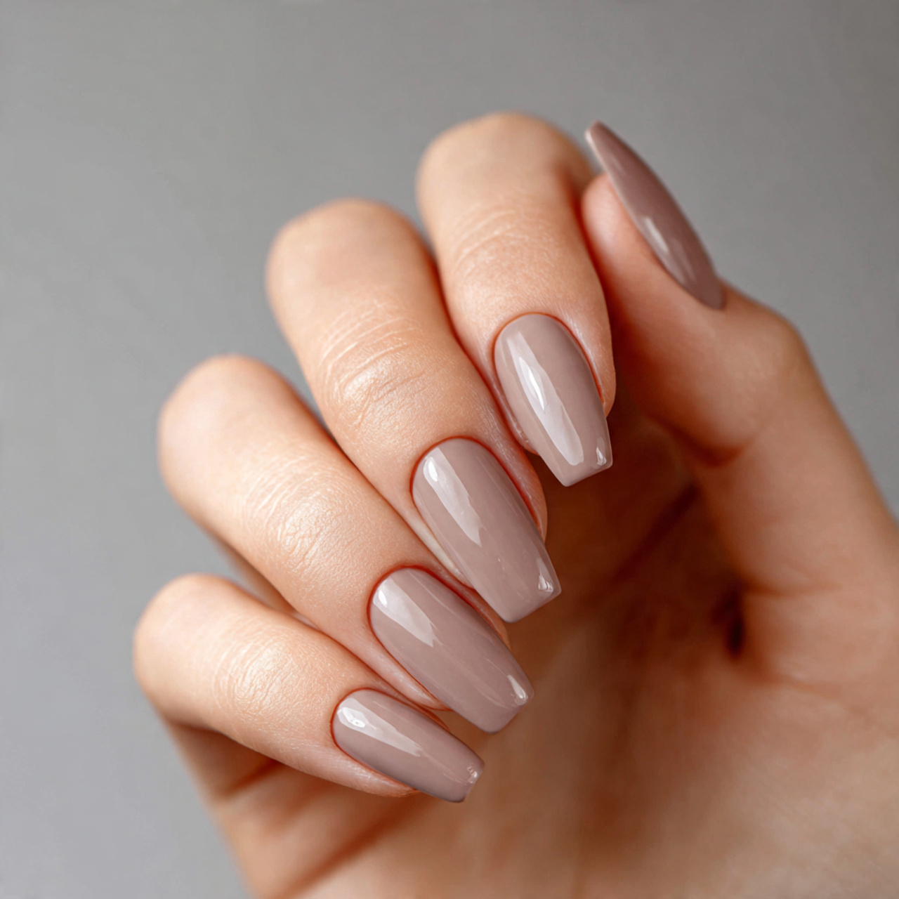 Soft & Chic Short Nails Inspiration for Everyday Beauty 7 Muted Taupe Grace
