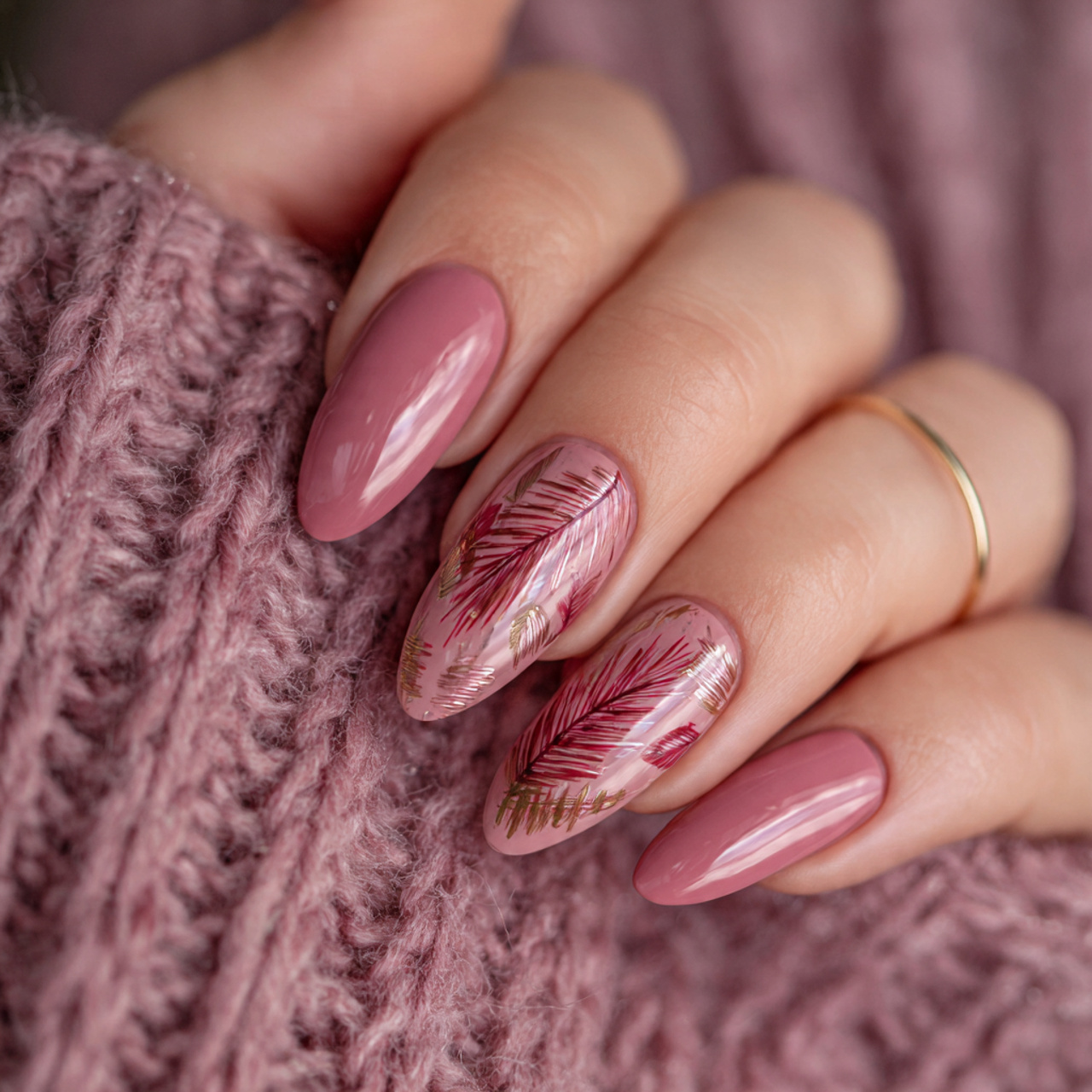 Fall Nails Inspiration With Cozy Autumn Vibes And Style 11 Blush Autumn Breeze