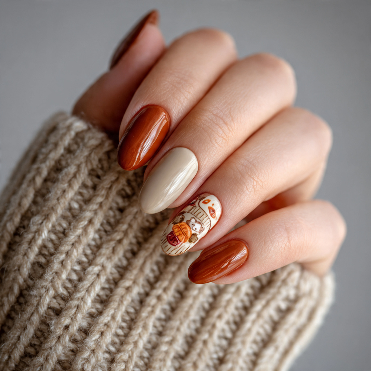 Fall Nails Inspiration With Cozy Autumn Vibes And Style 3 Cozy Latte Mood
