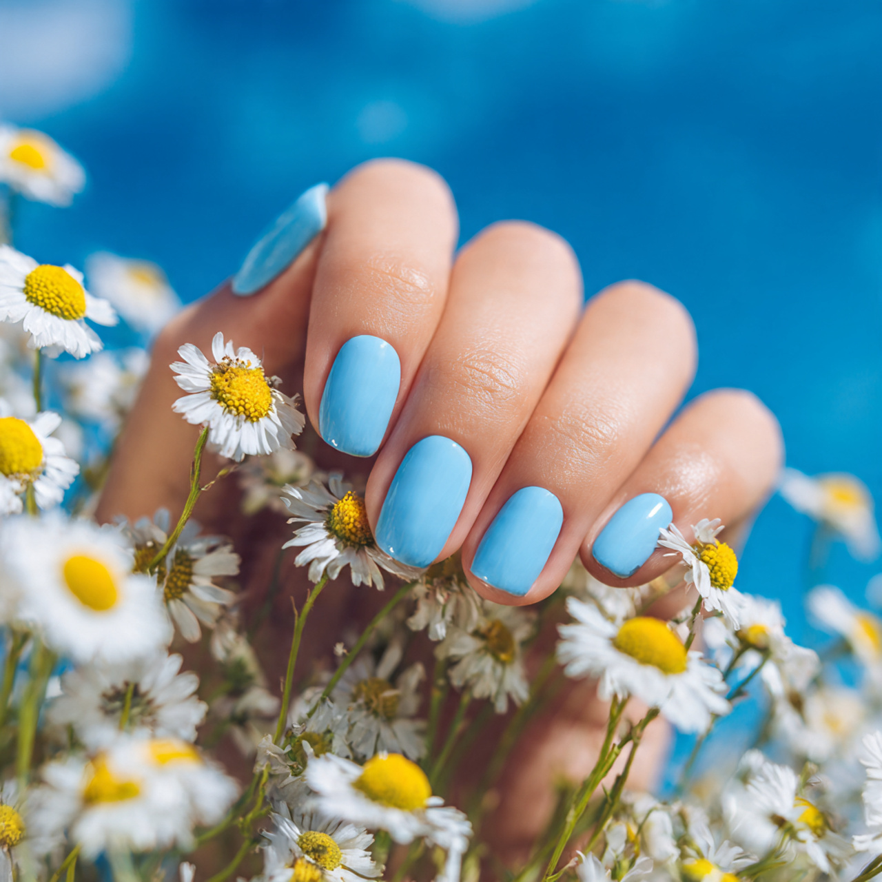 Cute Spring Nails Ideas You’ll Love This Season 7 Baby Blue Skies