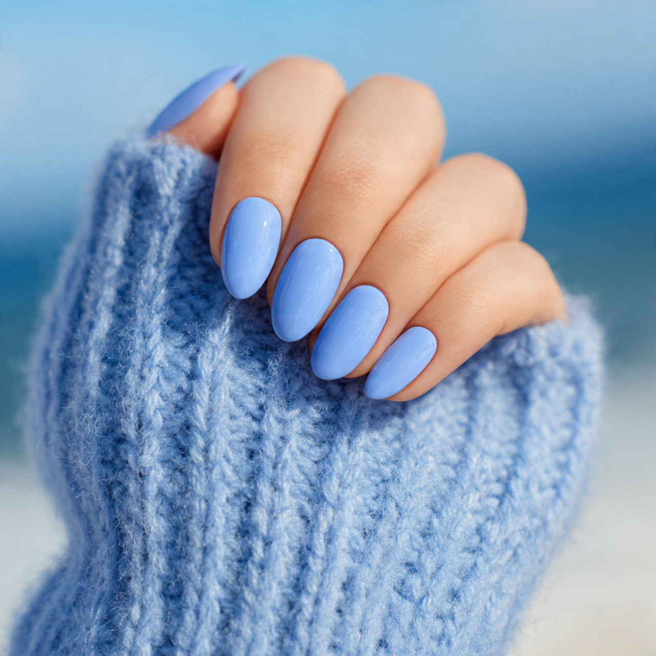 Baby Blue Nails: Soft & Trendy Mani Ideas 4 Blueberry Milk Soft Blend