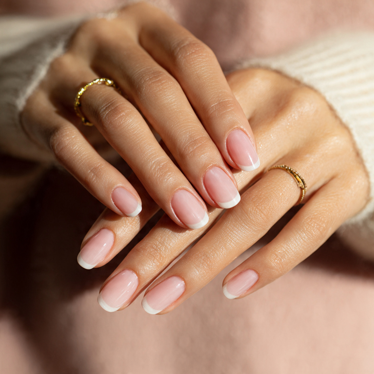 Blush-Kissed French Glow