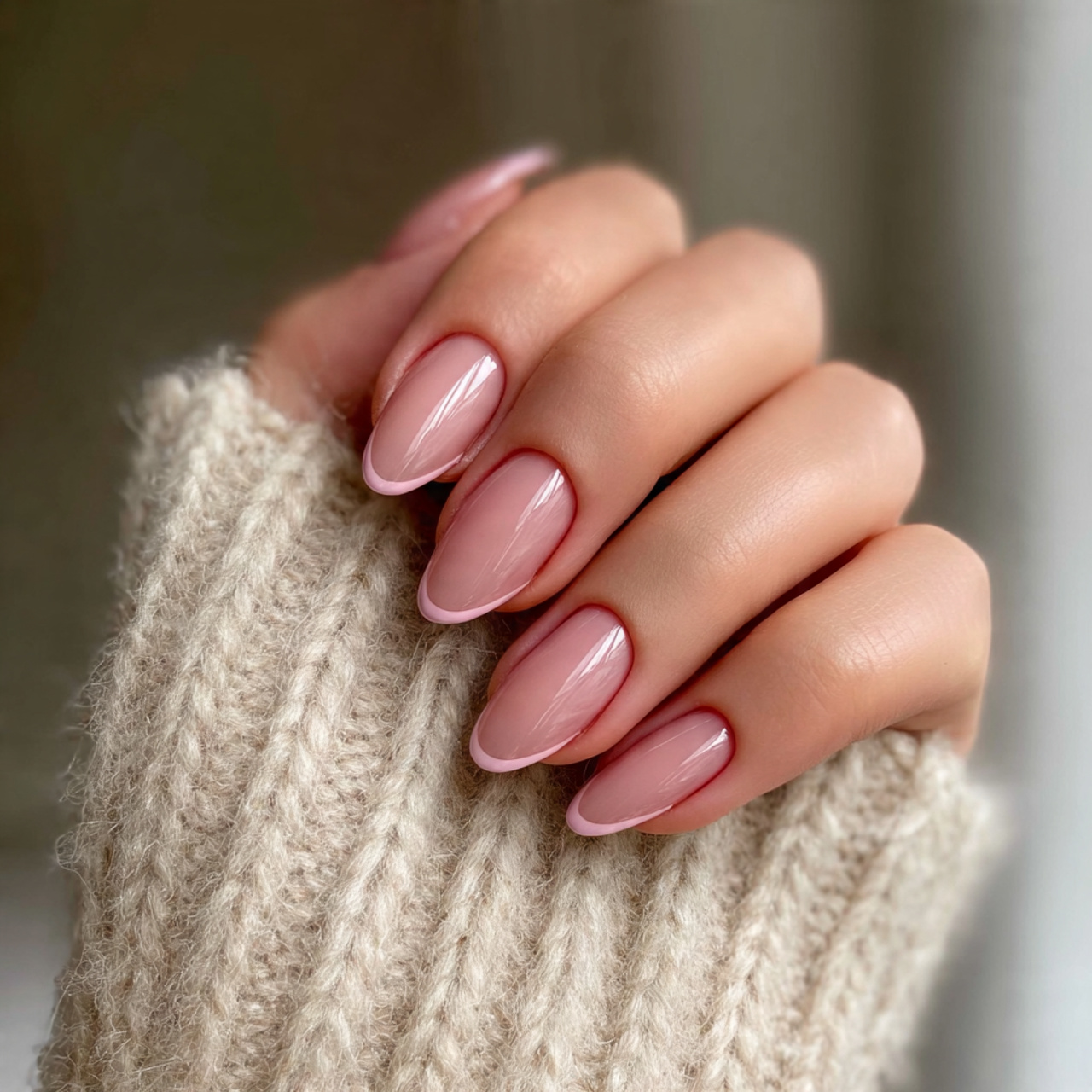 French Nails Colored Ideas for a Trendy Modern Look 10 Cocoa Pink Touch