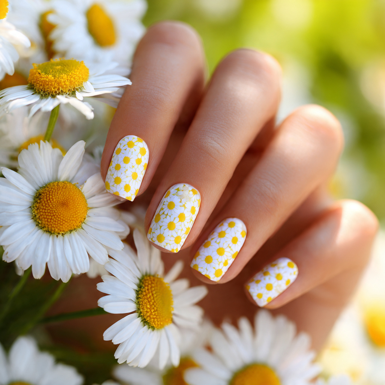 Cute Spring Nails Ideas You’ll Love This Season 3 Daisy Day Delight