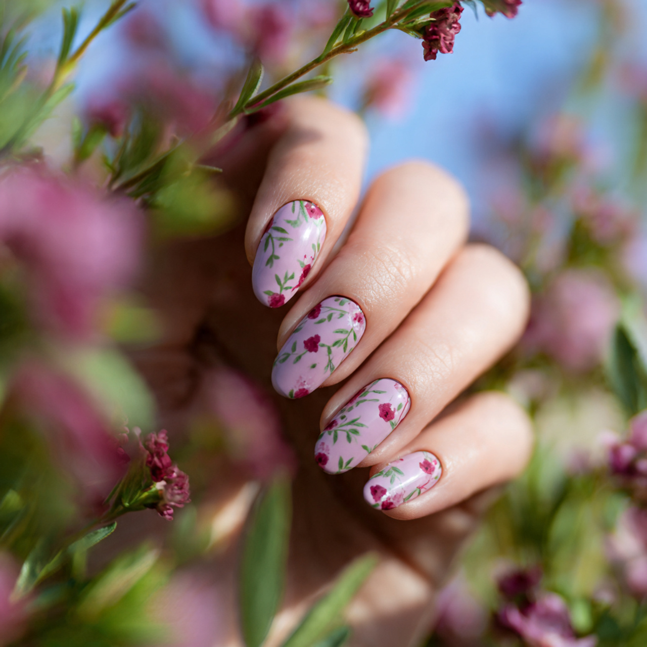 Cute Spring Nails Ideas You’ll Love This Season 9 Floral Accent Charm
