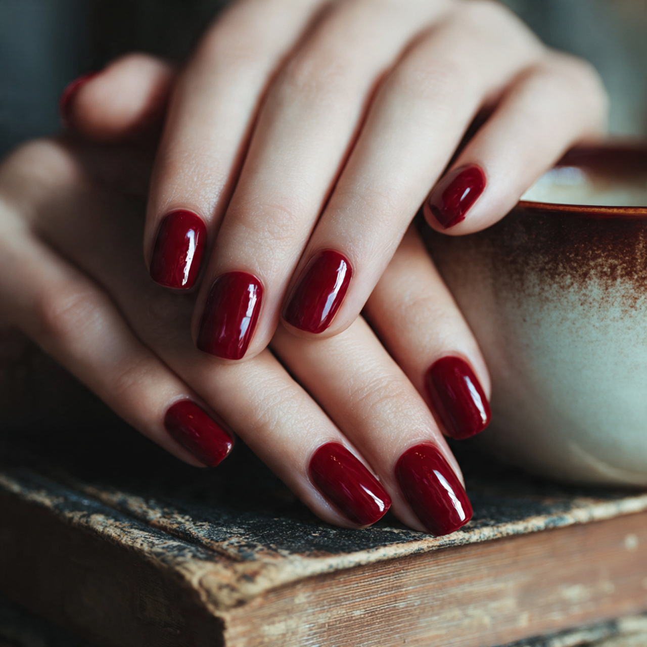 Summer Nails Short – Fresh, Bright & Trendy Ideas 8 Glossy Cherry Pop