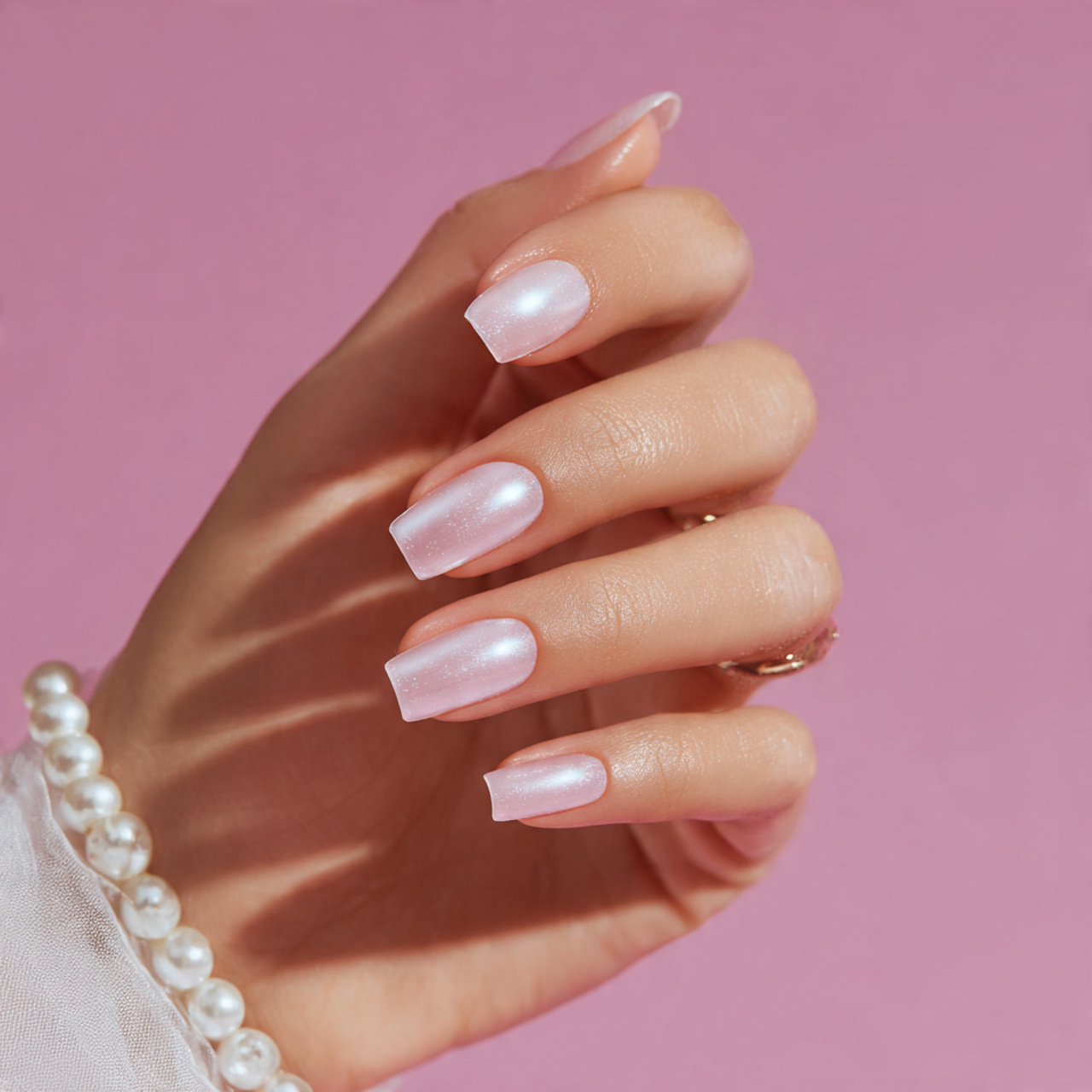 Winter Nails That Feel Cozy, Soft & Beautiful 5 Icy Pearl Calm nails