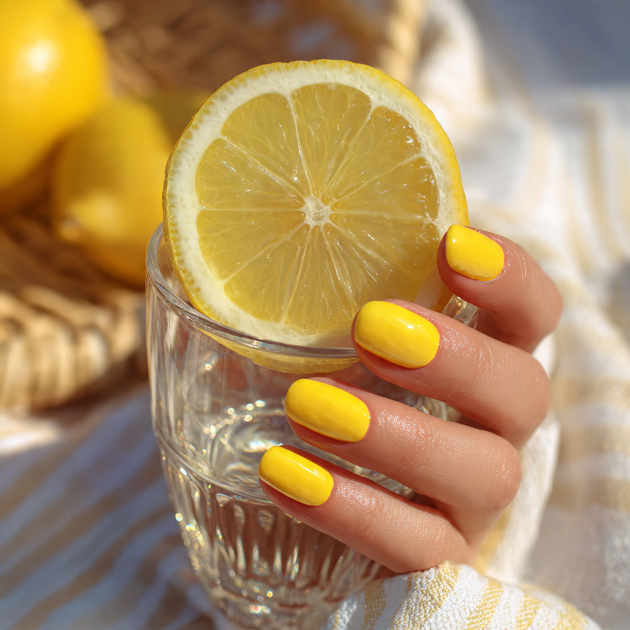 Summer Nails Short – Fresh, Bright & Trendy Ideas 5 Lemon Drop Shine
