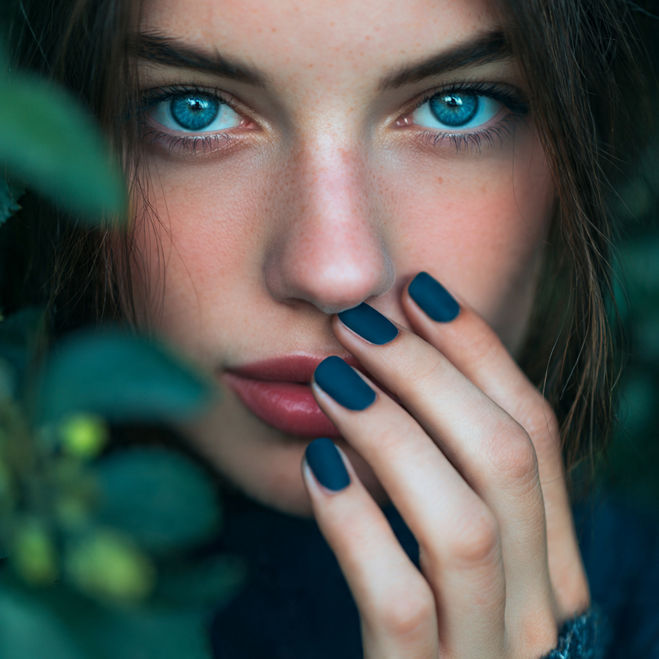 Navy Blue Nails Ideas You’ll Want to Save Instantly 4 Matte Midnight Mood