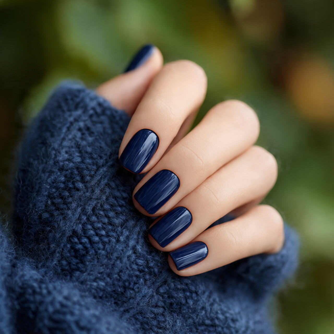 Navy Blue Nails Ideas You’ll Want to Save Instantly 1 Midnight Velvet Shine