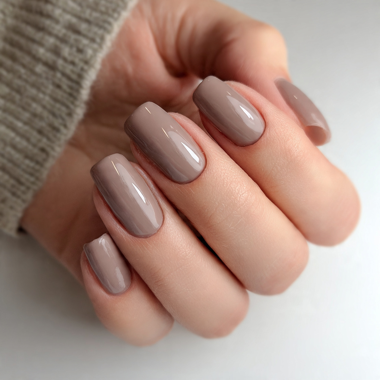 Winter Nails That Feel Cozy, Soft & Beautiful 6 Muted Mocha Mood nails