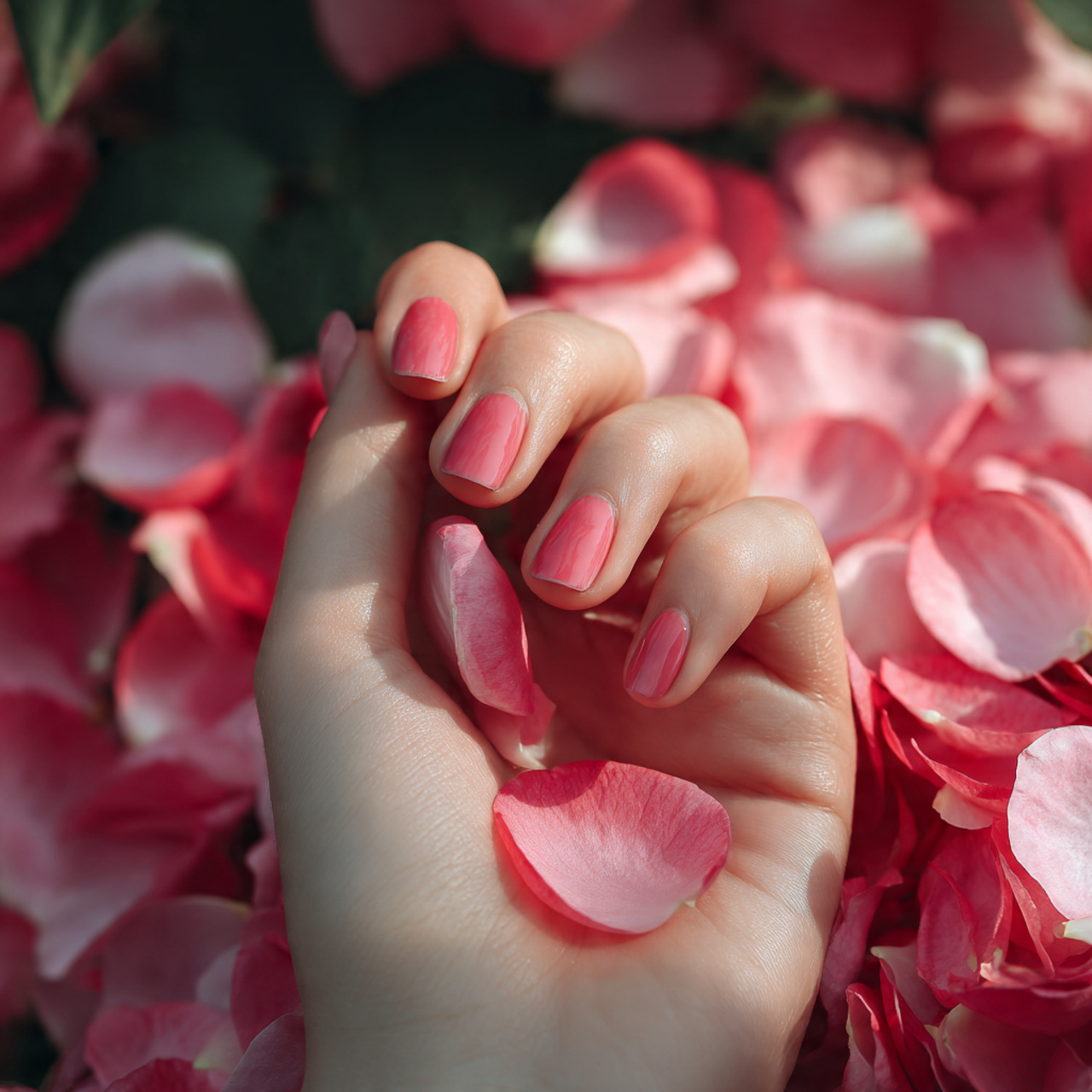 Cute Birthday Nails Ideas for a Fun & Dreamy Look 7 Soft Rose Petals