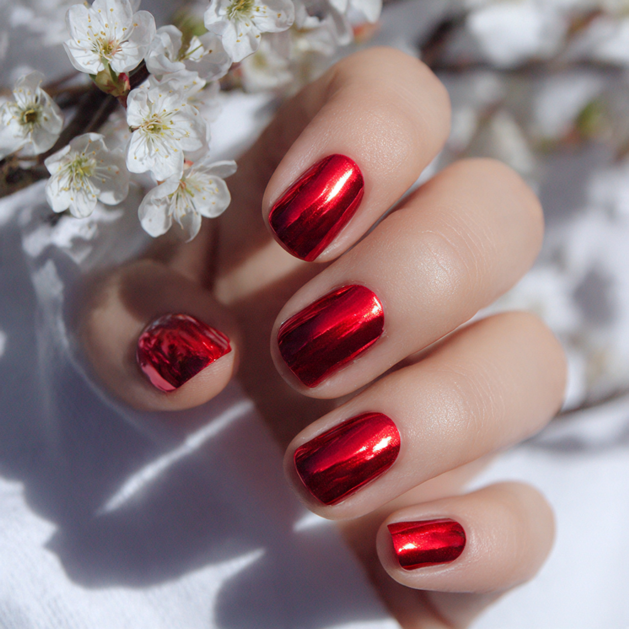 Glossy Candy Apple Red Chrome