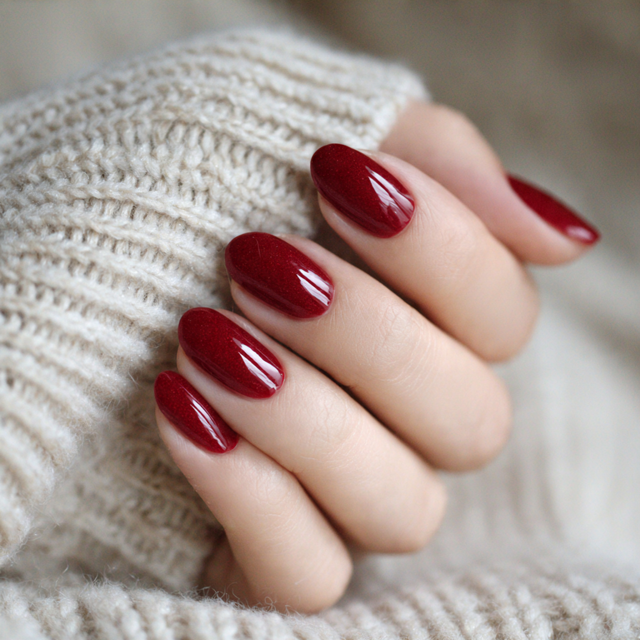 Cherry Red with a Soft Shine