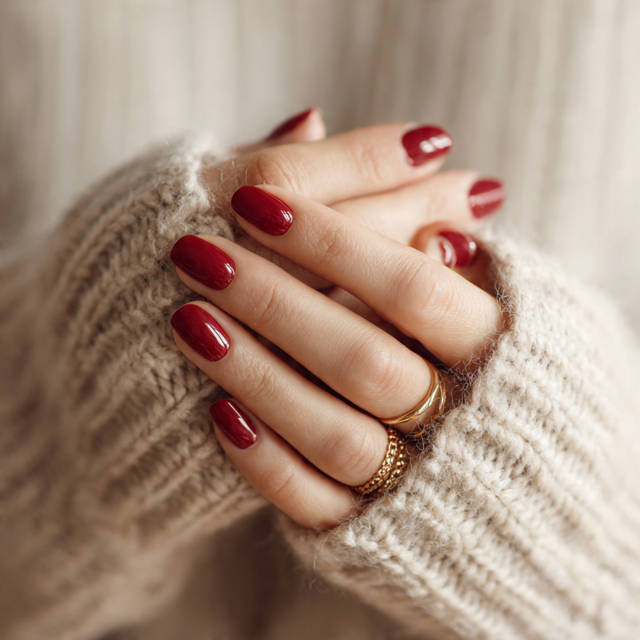 Cherry Red Nails