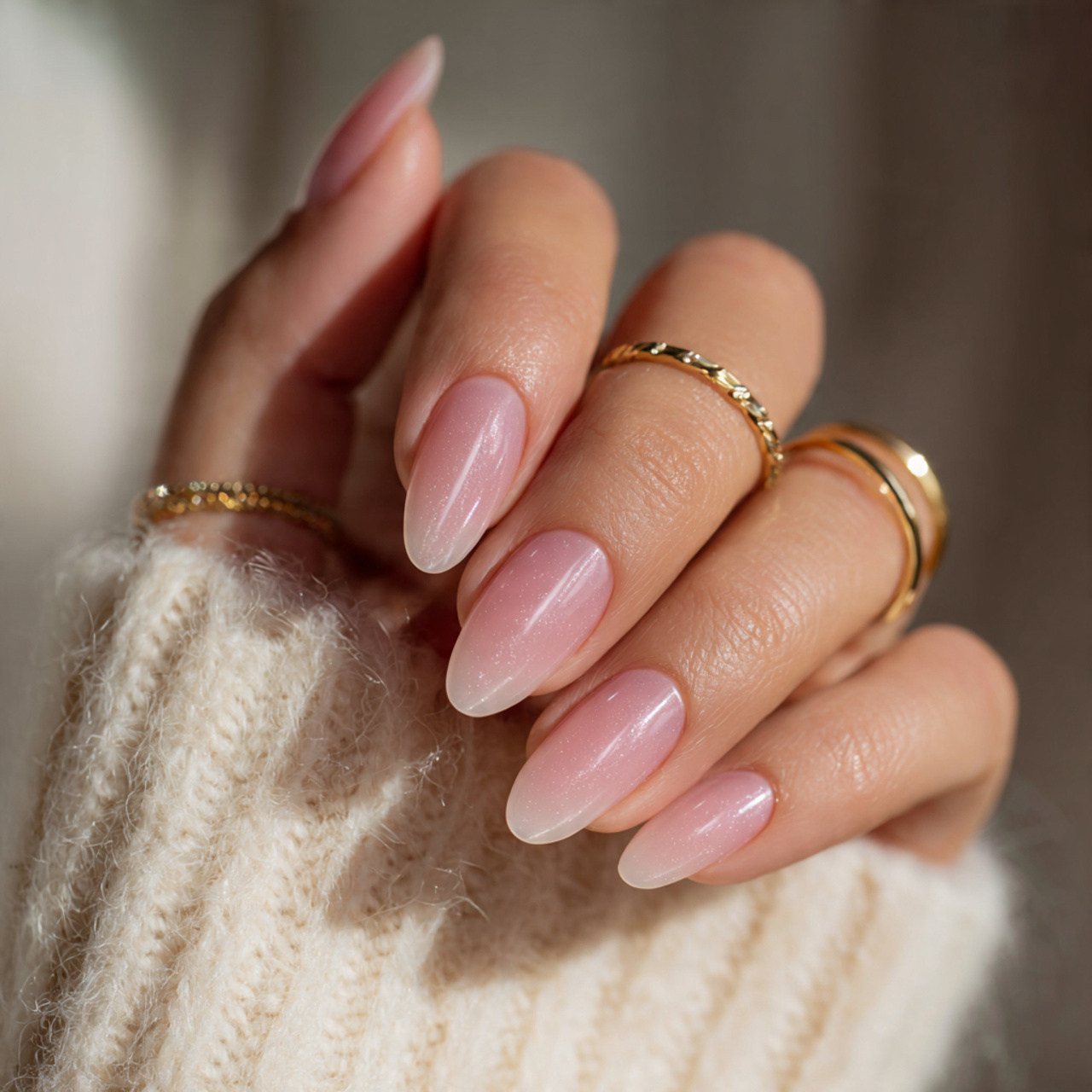 Pink French Nails