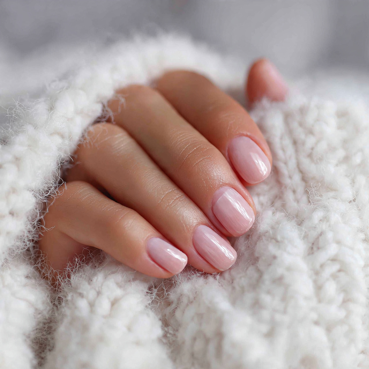 Pale Pink Winter Calm