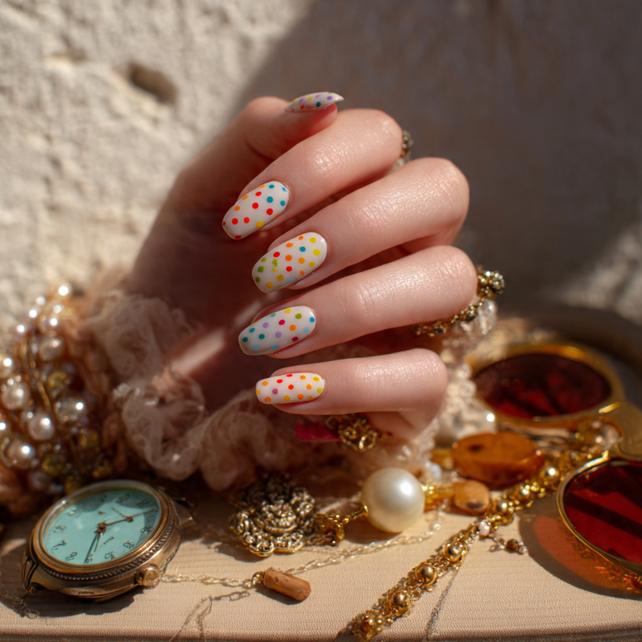 Vacation Nails Summer Inspo You’ll Want to Save Instantly 9 Retro Summer Dots