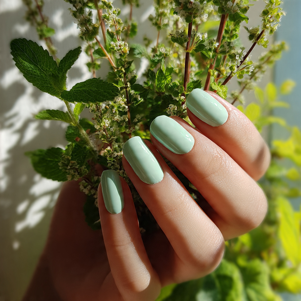 Soft & Feminine Simple Summer Nails Inspiration 7 Mint Whisper Delight