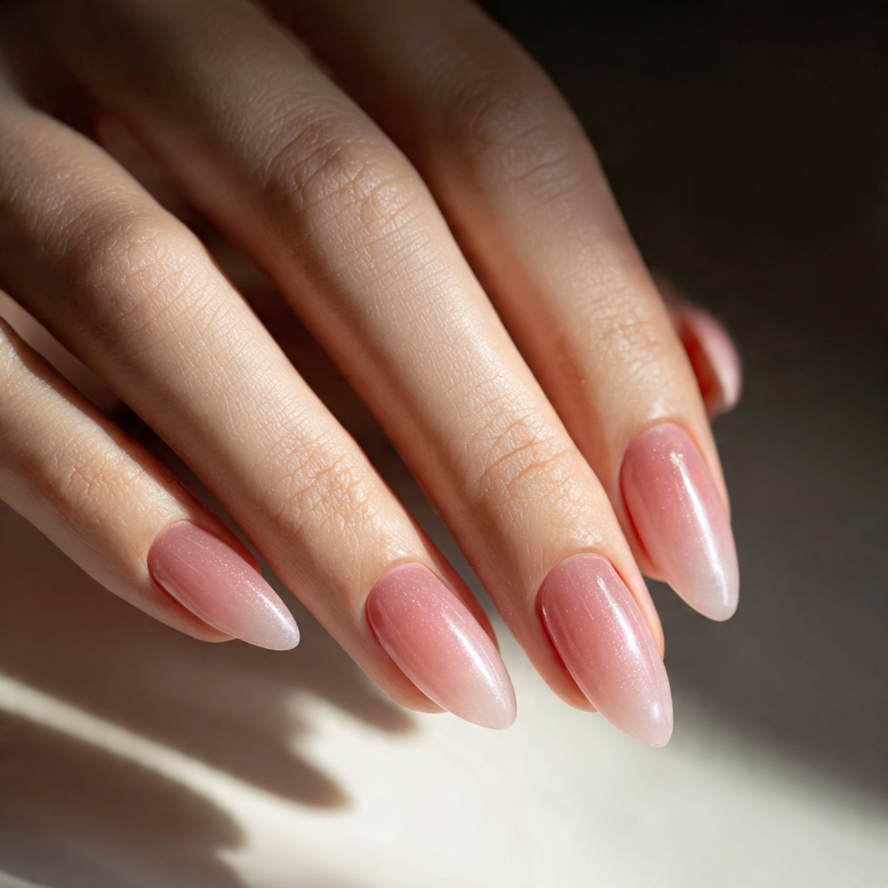 Romantic Pink Glow French