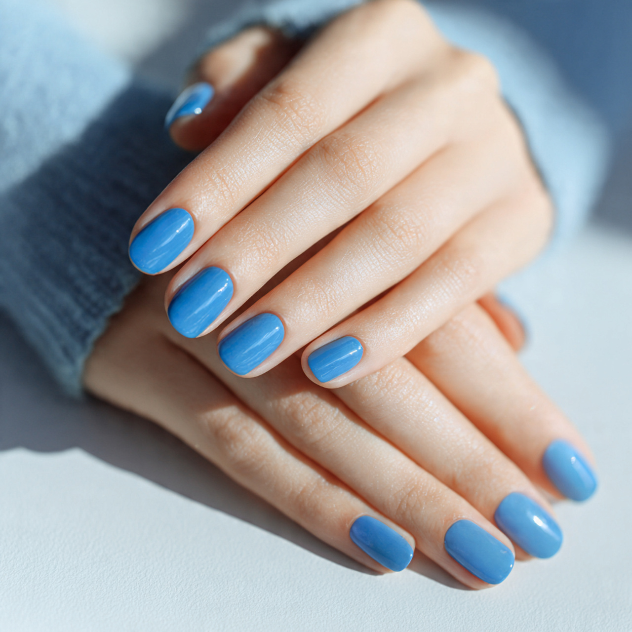 Blue Nails