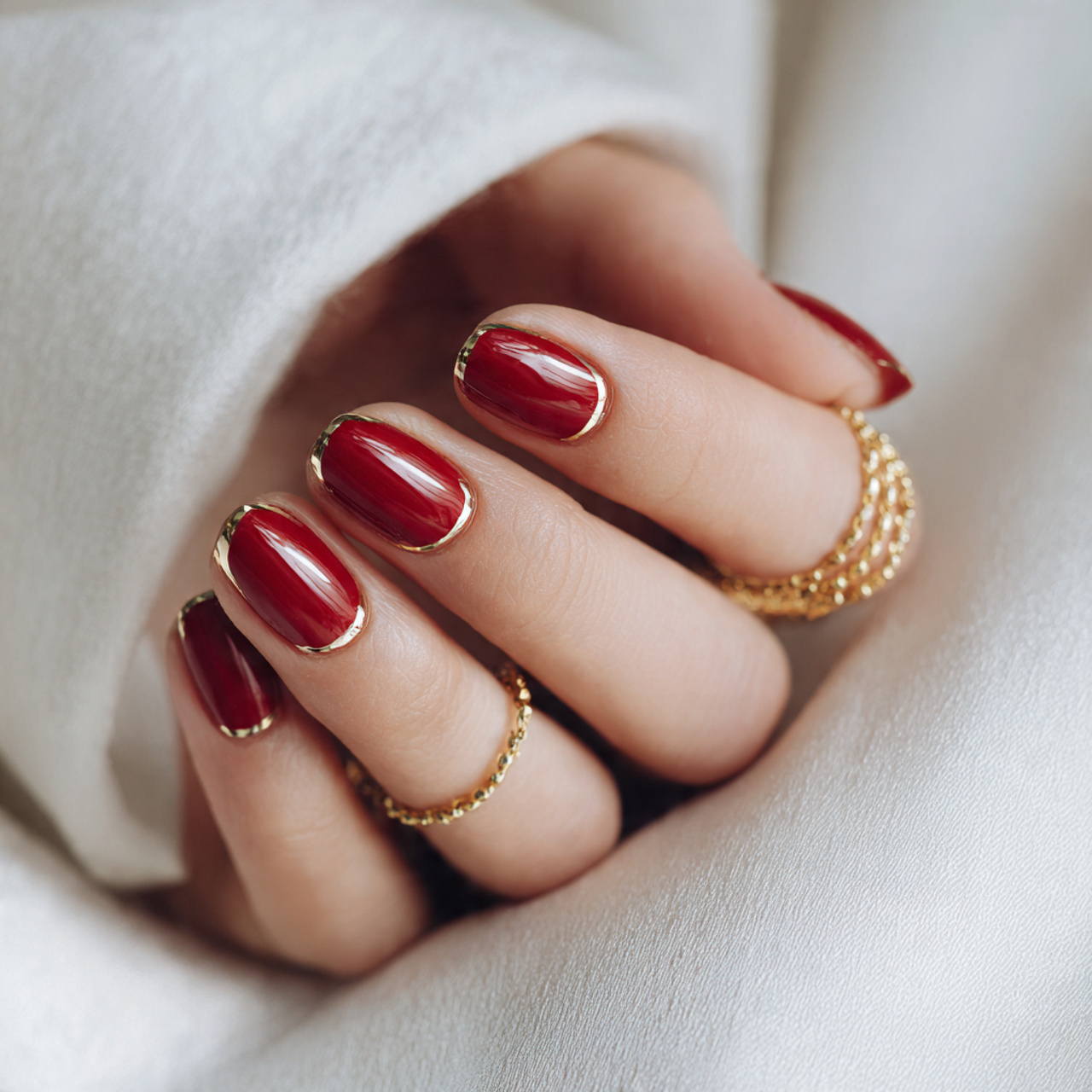 Soft Glam Red Elegance