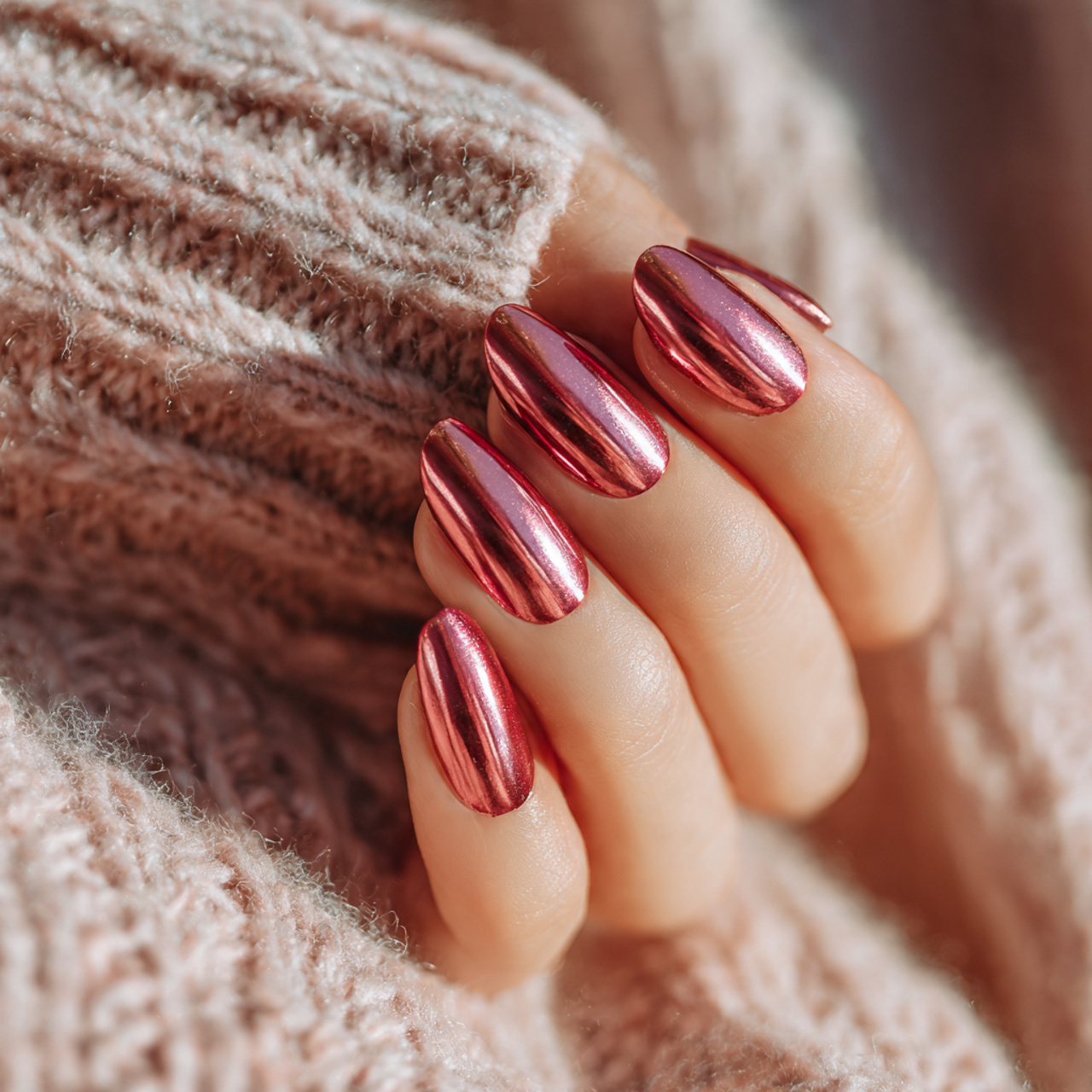 Rose-Toned Red Chrome