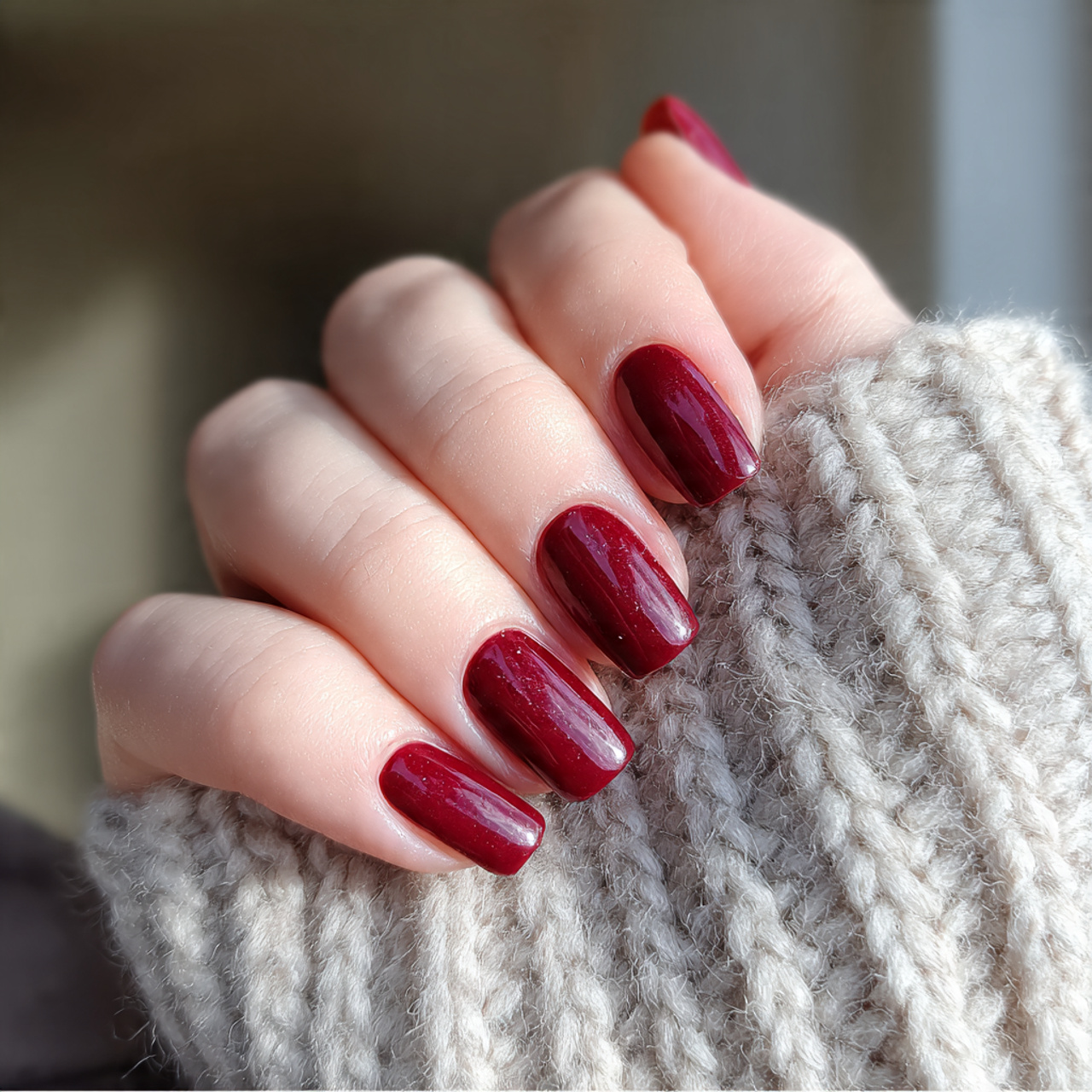 Red Christmas Nails That Feel Cozy, Festive, and Timeless 11 Soft Berry Comfort