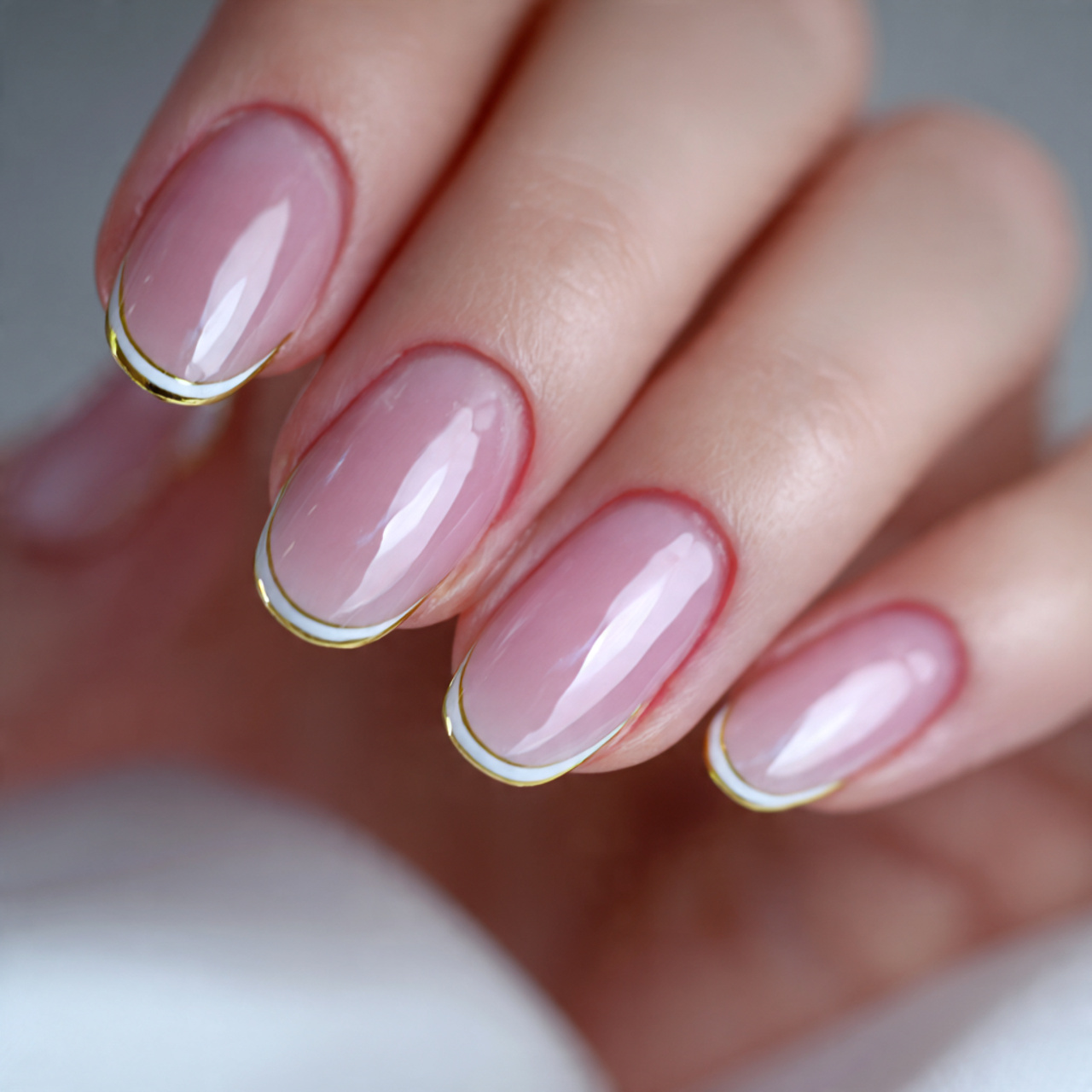 Modern Thin-Line French Tips