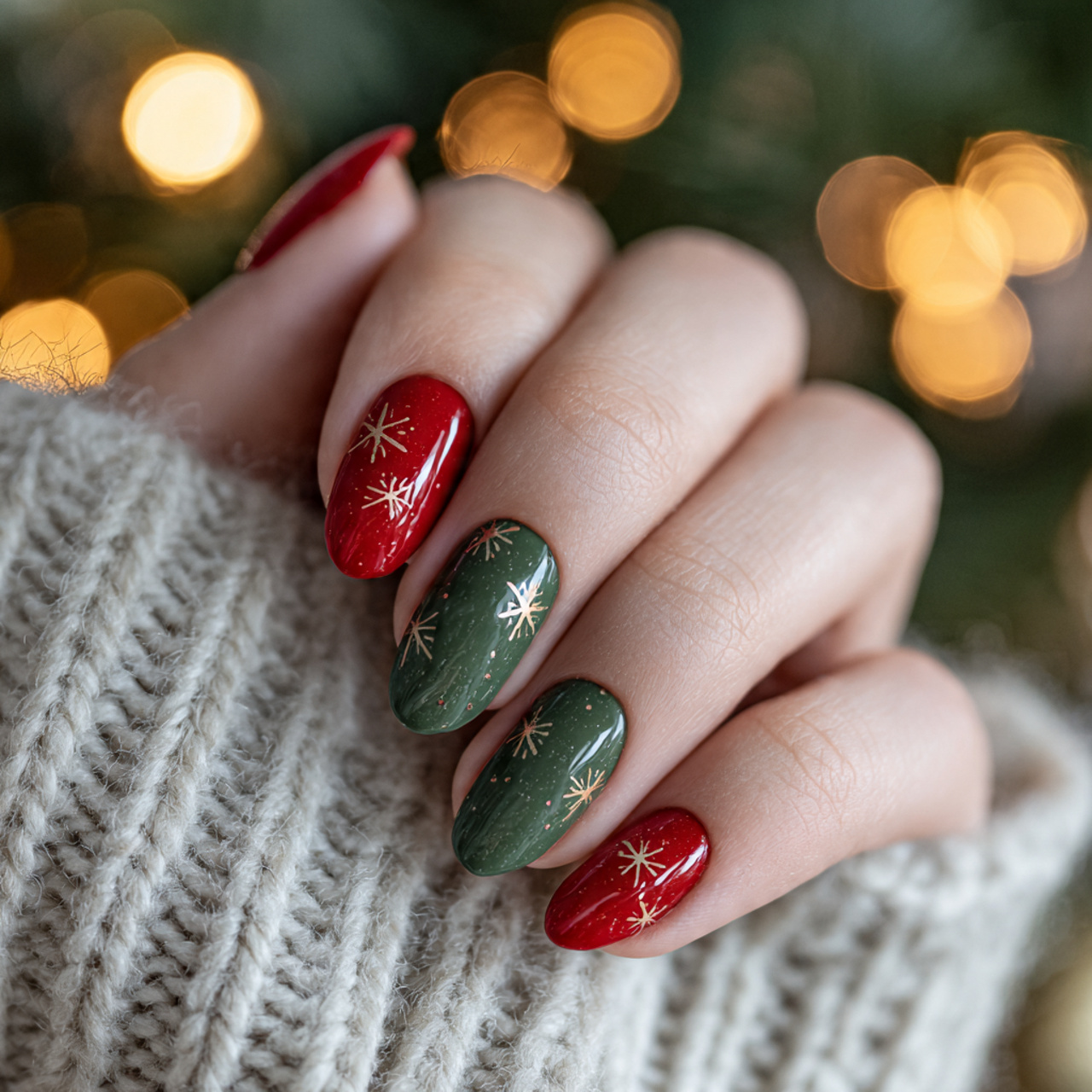 Easy Christmas Nails