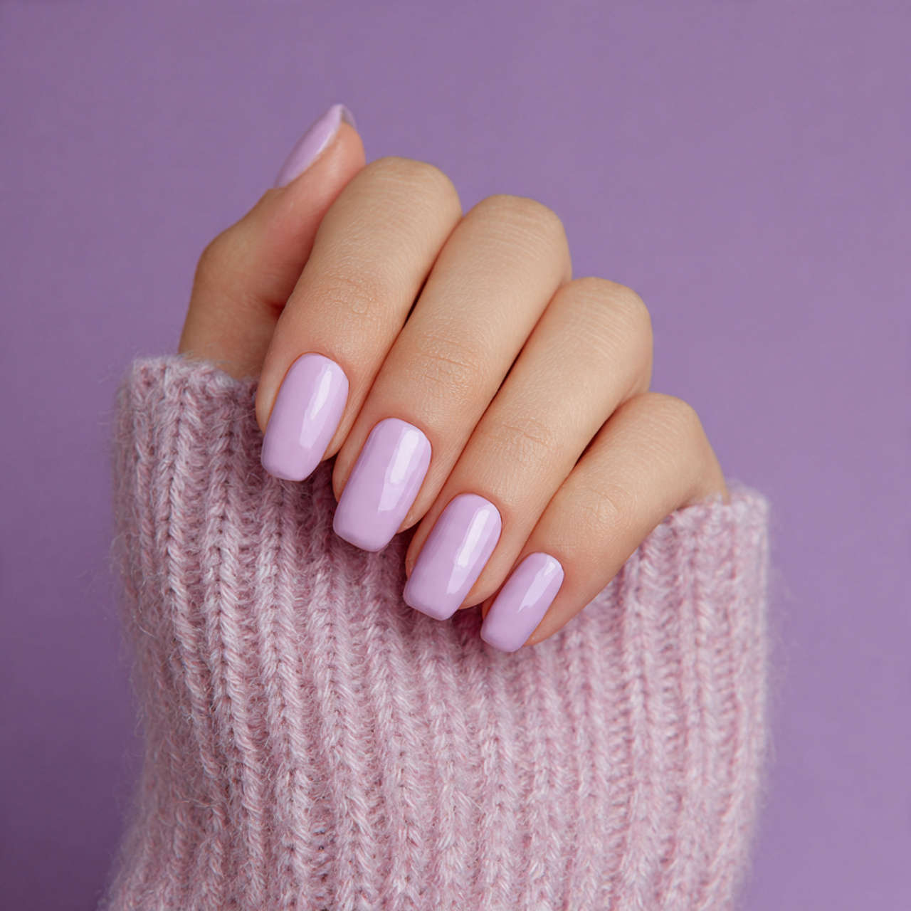 Winter Nails That Feel Cozy, Soft & Beautiful 13 Dusty Lavender Chill