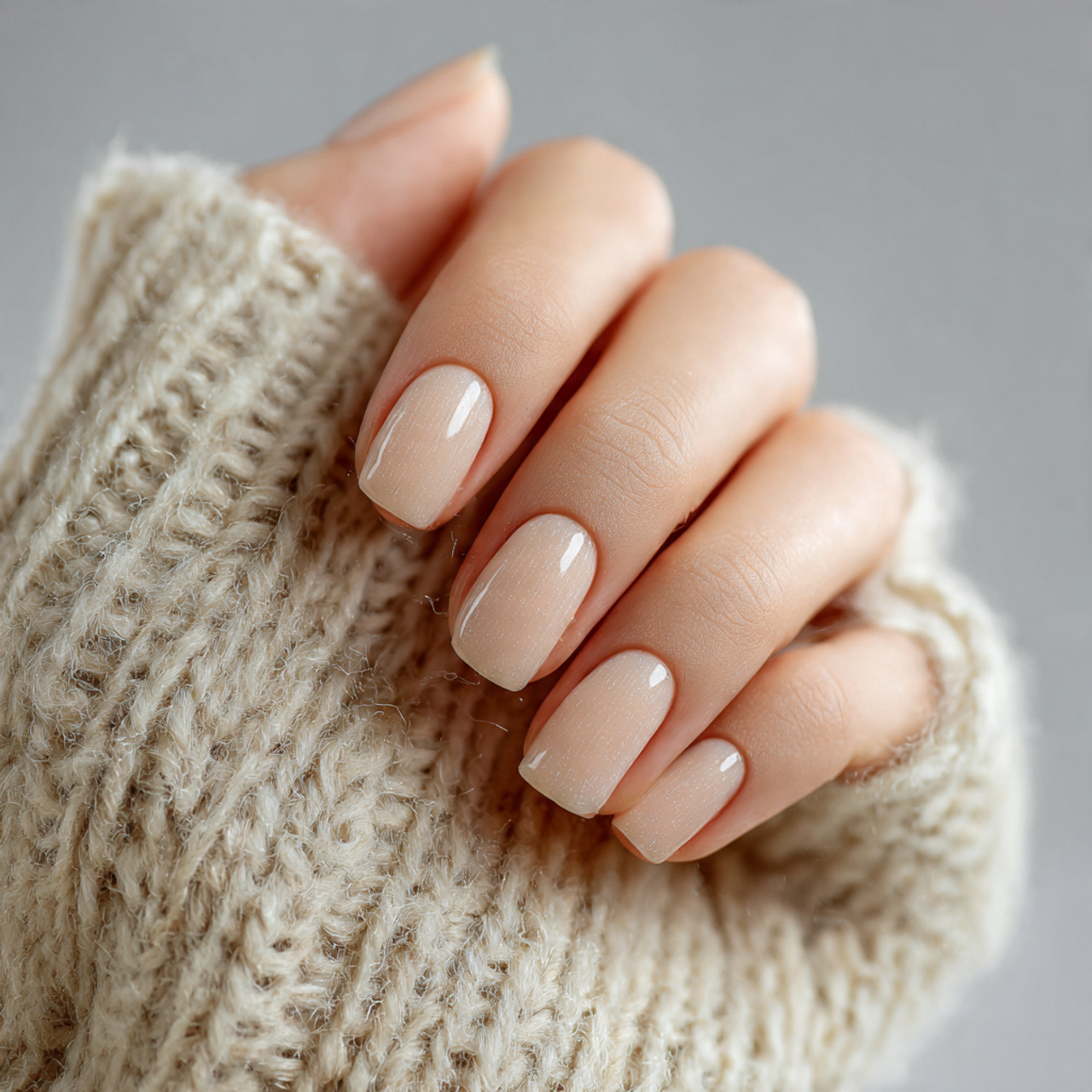 Soft & Chic Short Nails Inspiration for Everyday Beauty 8 Sheer Nude Glow
