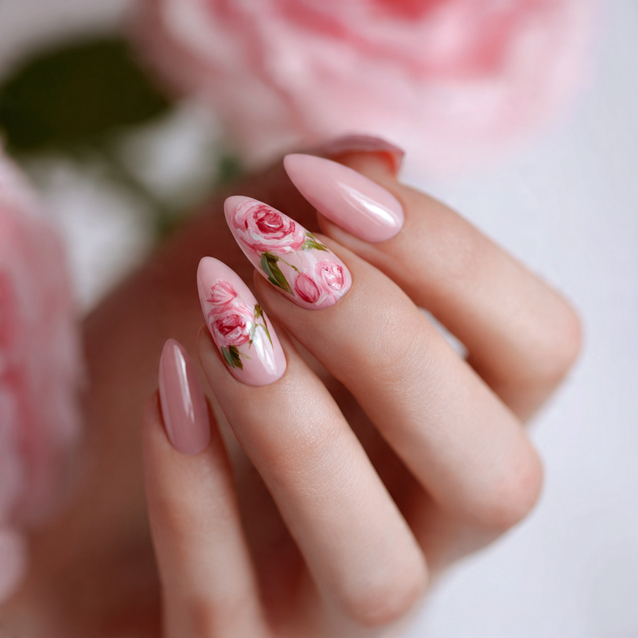 Almond Nails Inspiration That Feels Soft & Timeless 7 Rosy Nude Almond