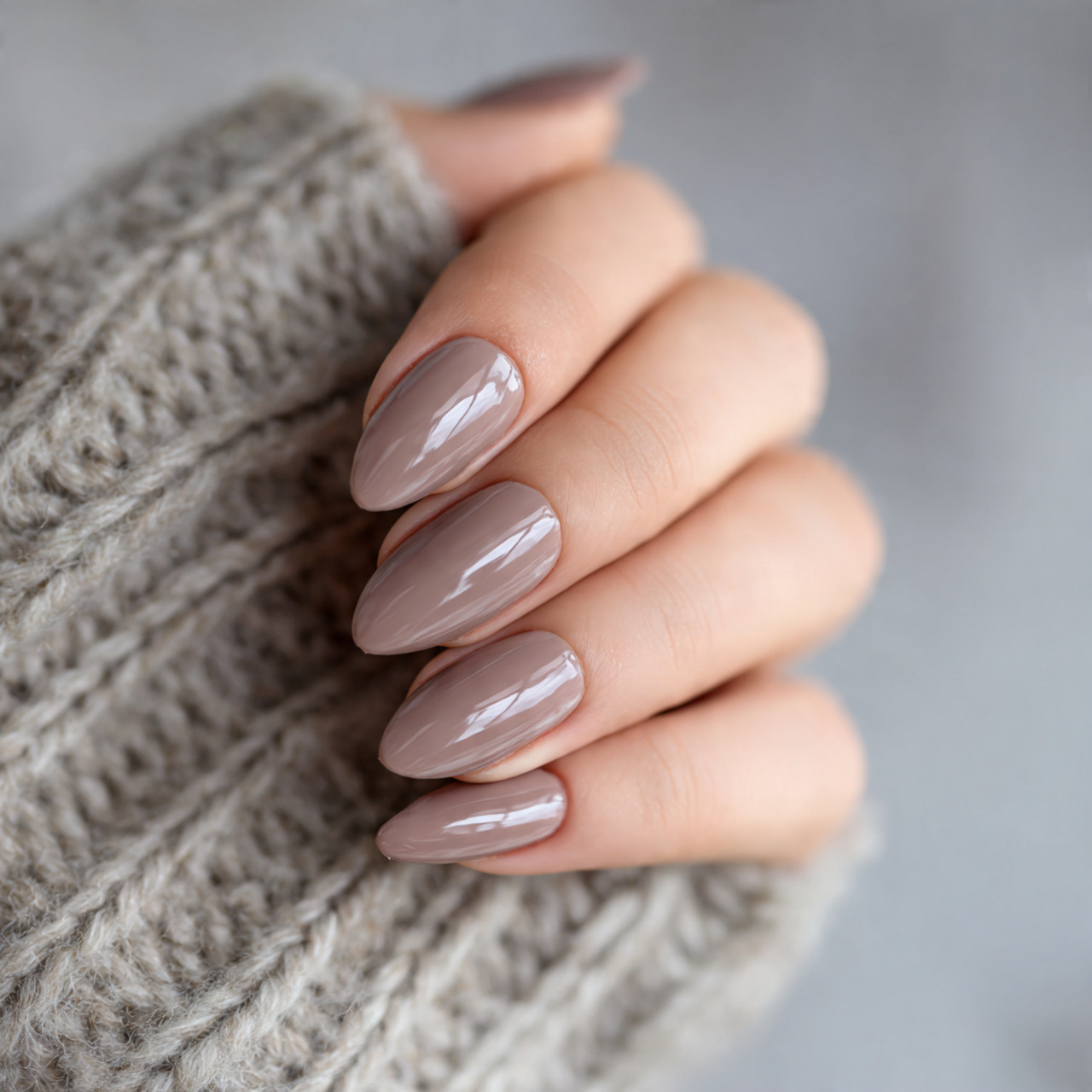 Almond Nails Inspiration That Feels Soft & Timeless 11 Soft Taupe Almond