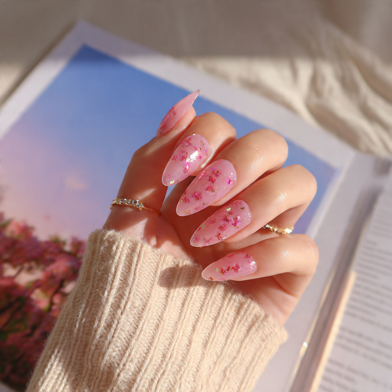 Almond Nails Inspiration That Feels Soft & Timeless 9 Sheer Pink Almond