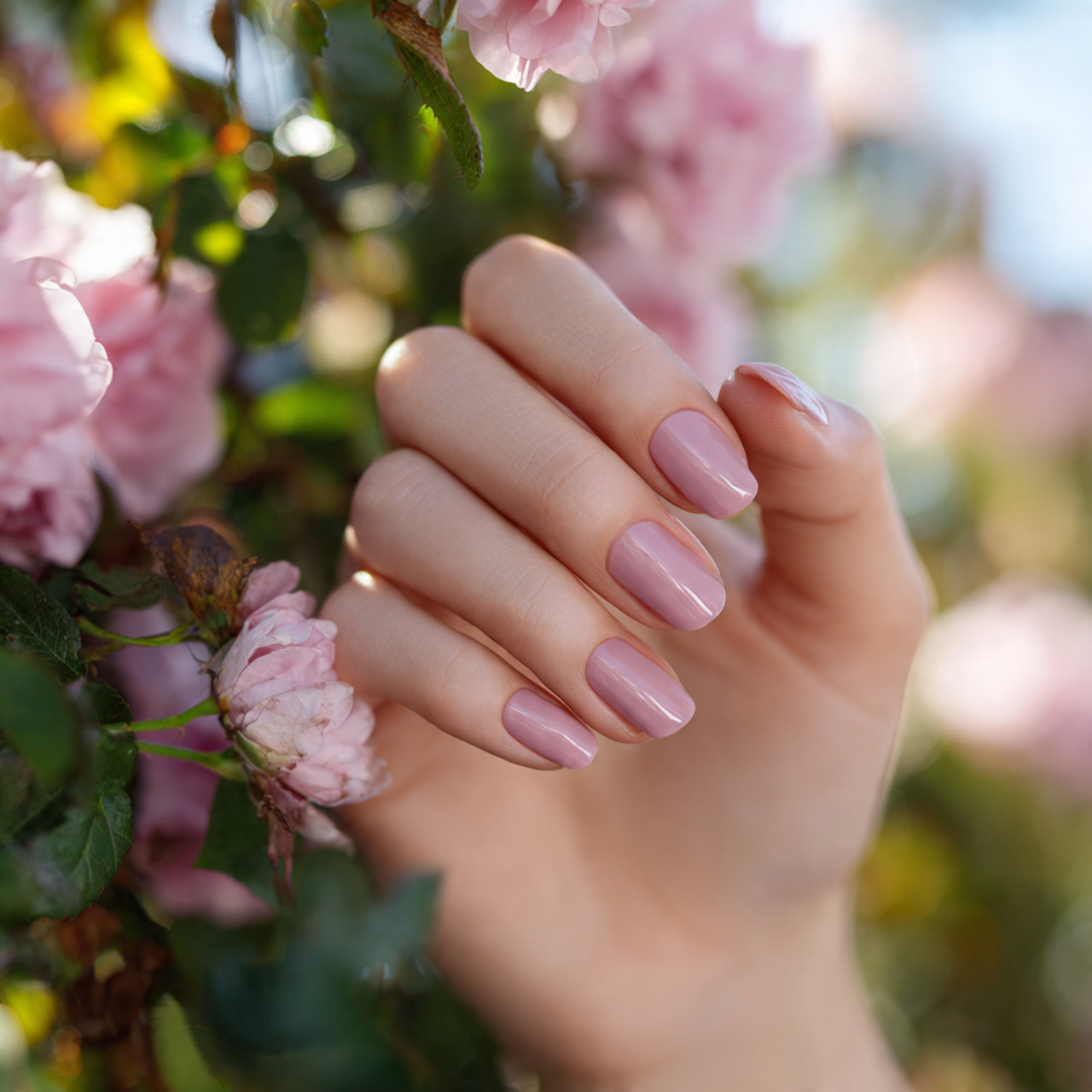 Fresh Spring Gel Nails Ideas for a Glossy Look 1 Blush Petal Whisper