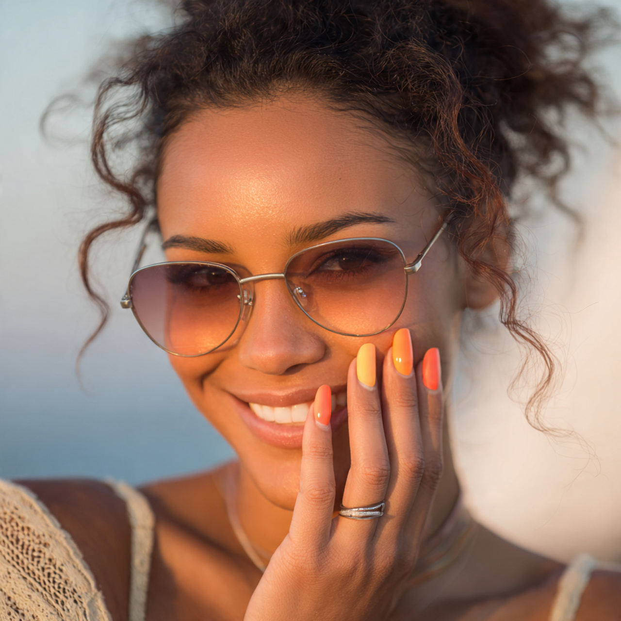 Chic Spring Nails Short for the New Season 9 Buttercream Glow