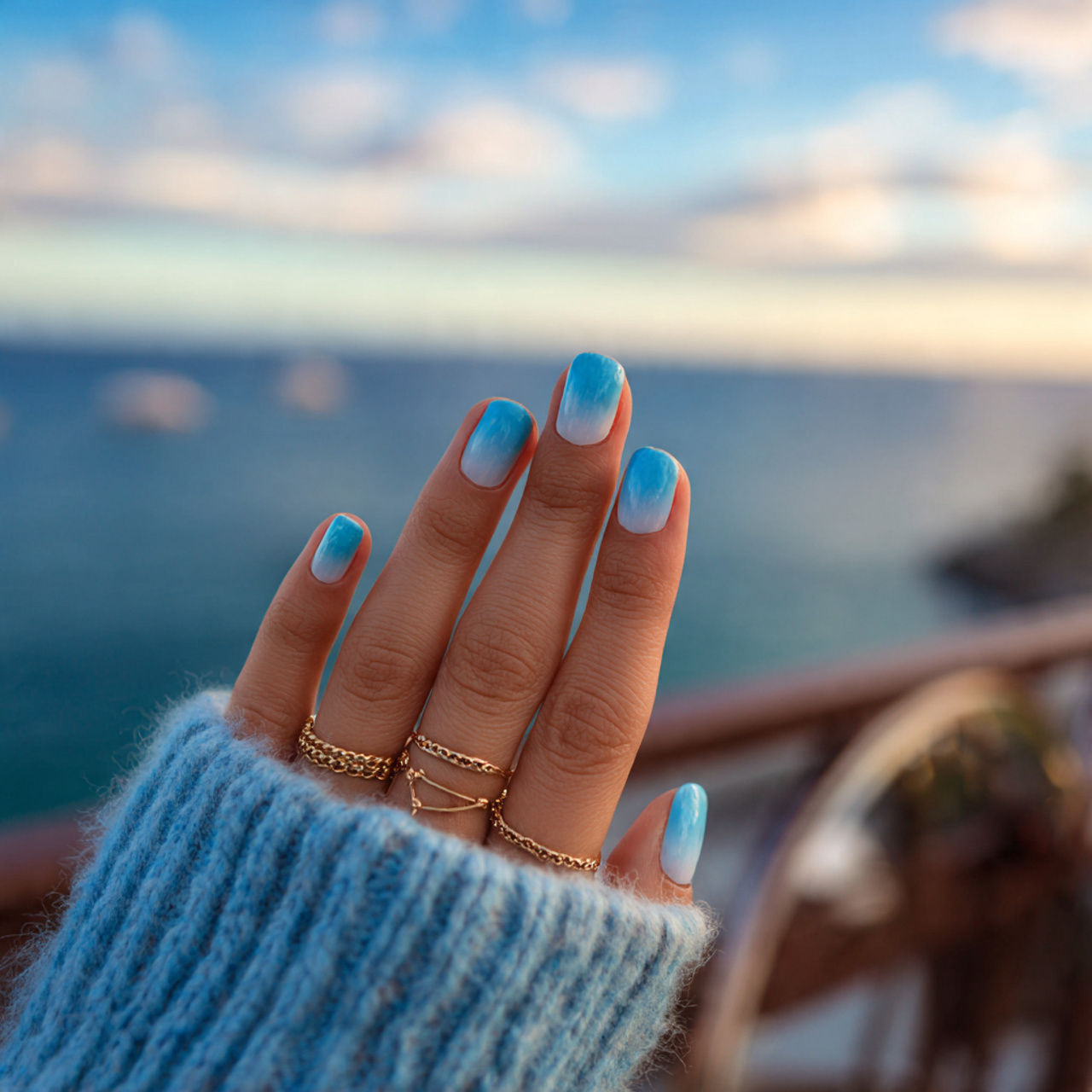 Coastal Blue Ombré Fade