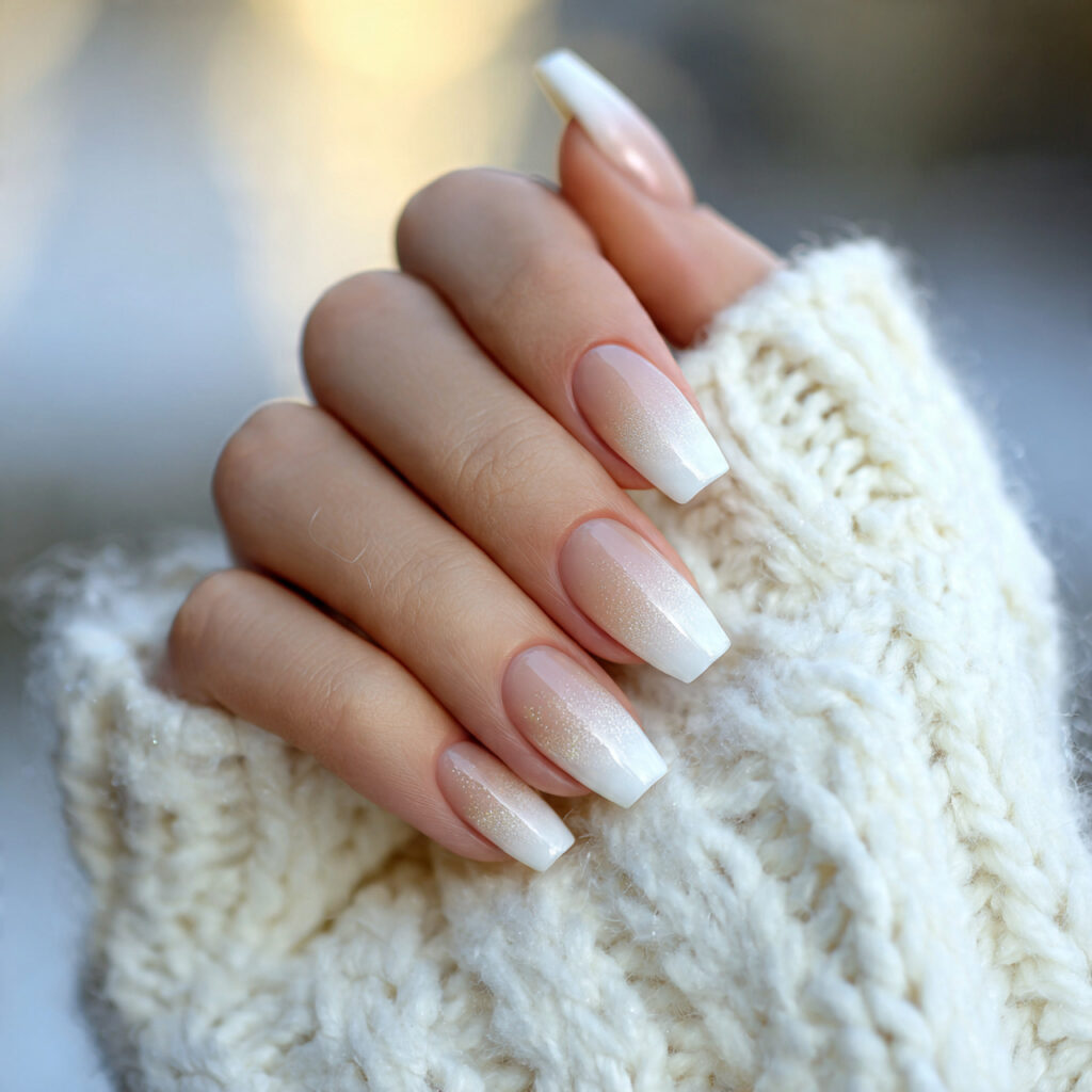 Stylish White Acrylic Nails for a Luxe Look 11 Coffin Shape Chic