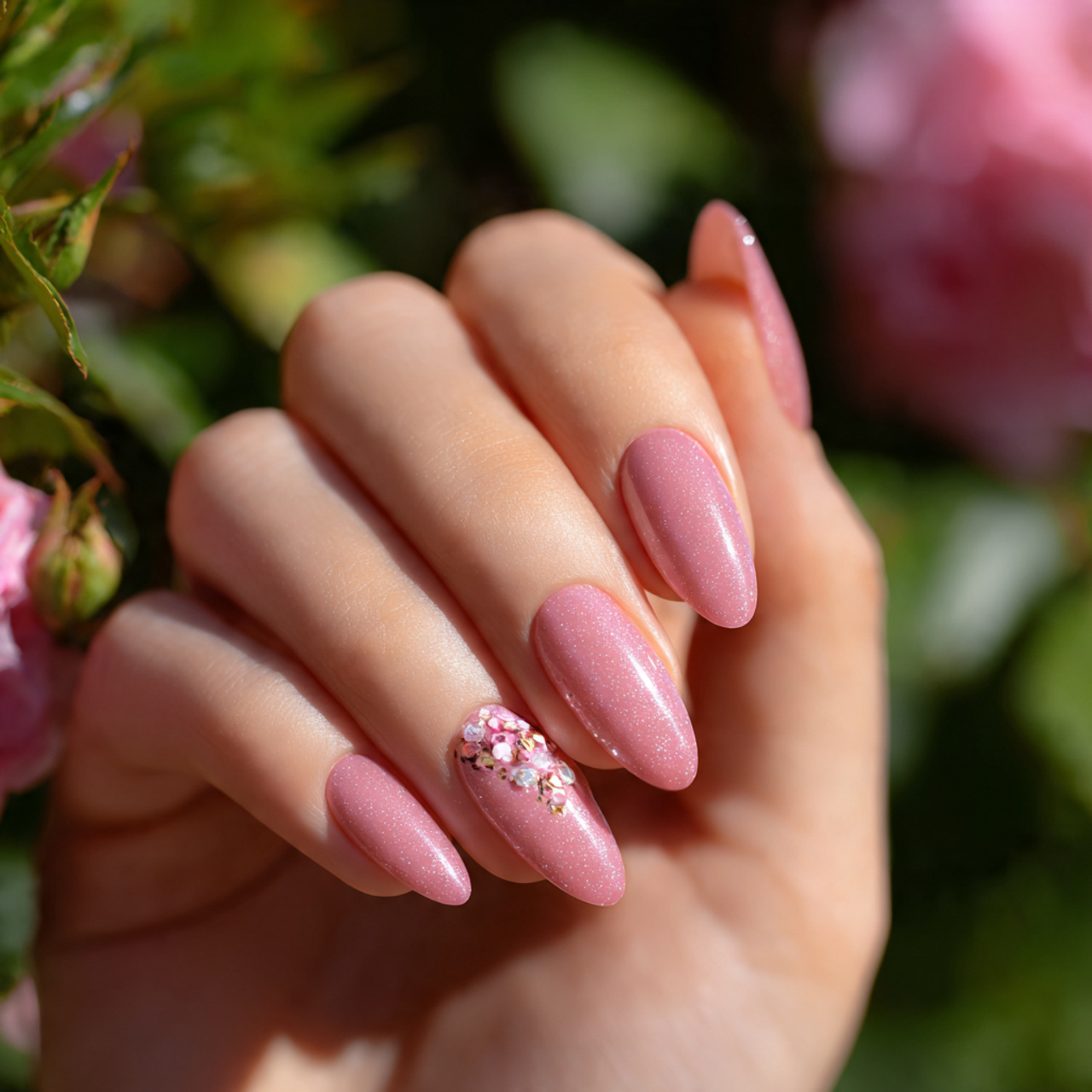 Spring Nails 2026 Trends You Need to See 12 Dewy Rose Charm