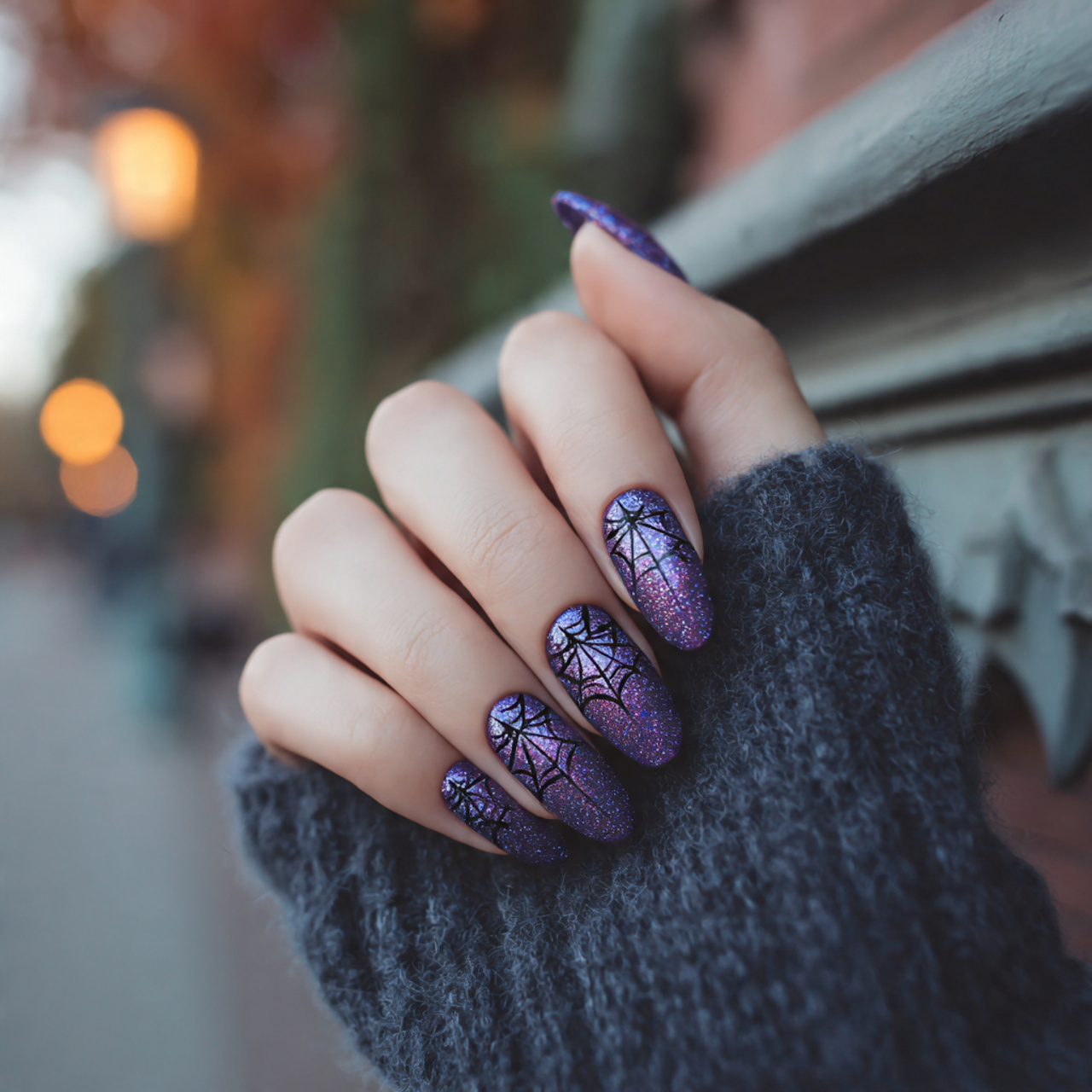 Glittering Spiderweb Glow