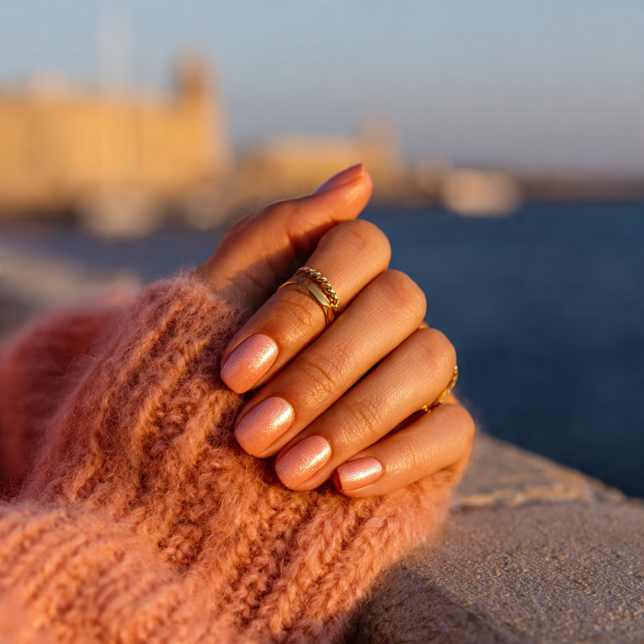 Spring Nails 2026 Trends You Need to See 4 Golden Hour Glow