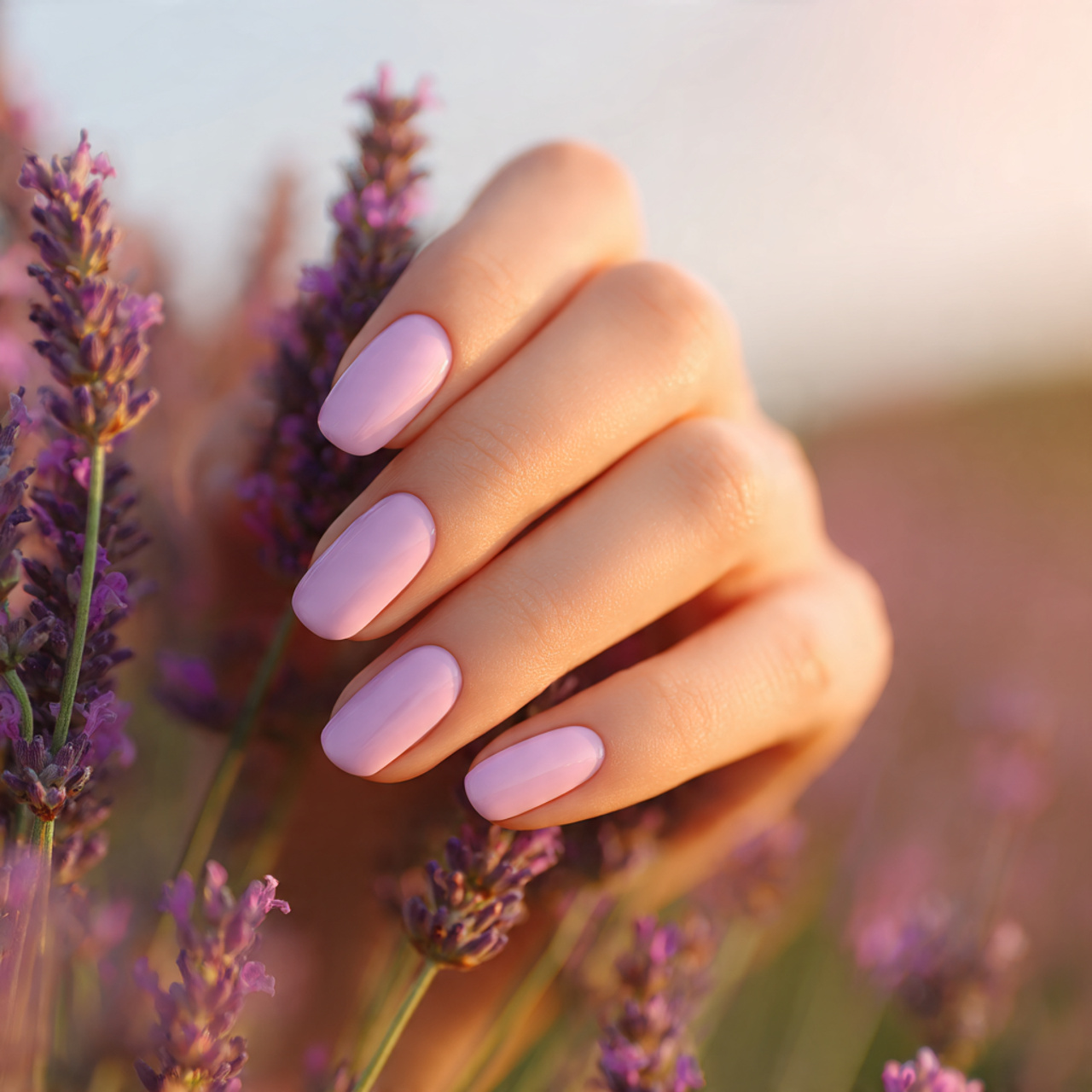 Fresh Spring Gel Nails Ideas for a Glossy Look 2 Lavender Morning Mist