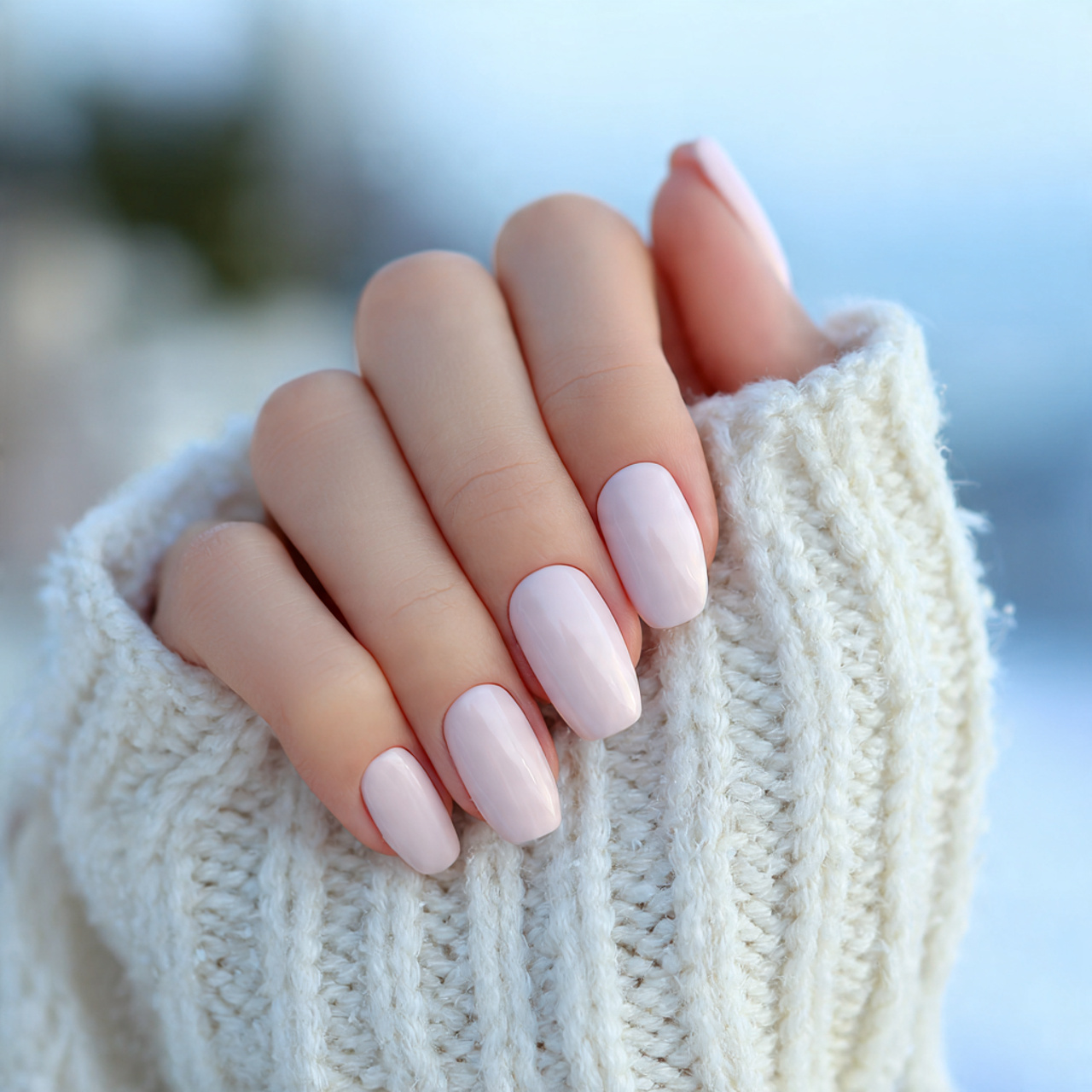 Stylish White Acrylic Nails for a Luxe Look 5 Matte Winter Silk