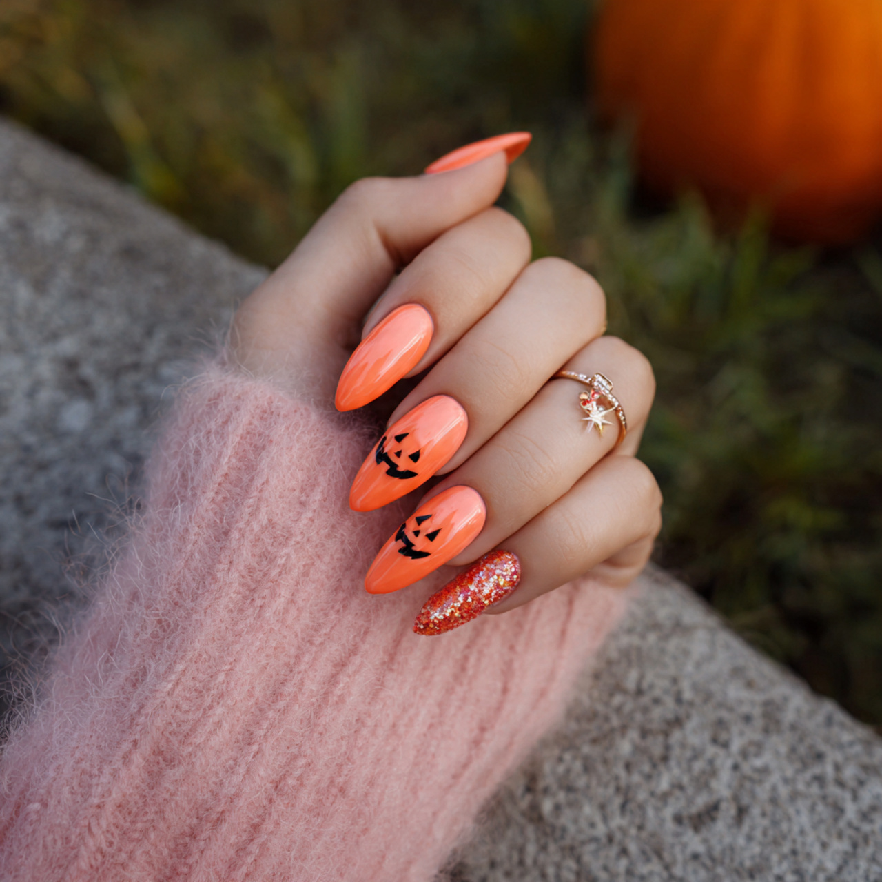 Cute and Spooky Halloween Nails to Try 5 Milky Web Elegance