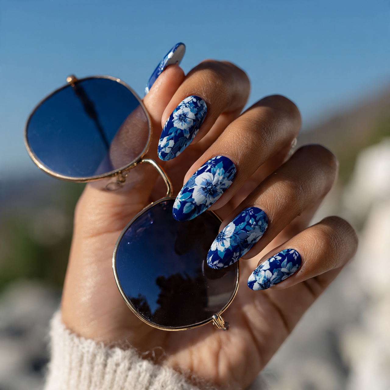 Navy Floral Whisper