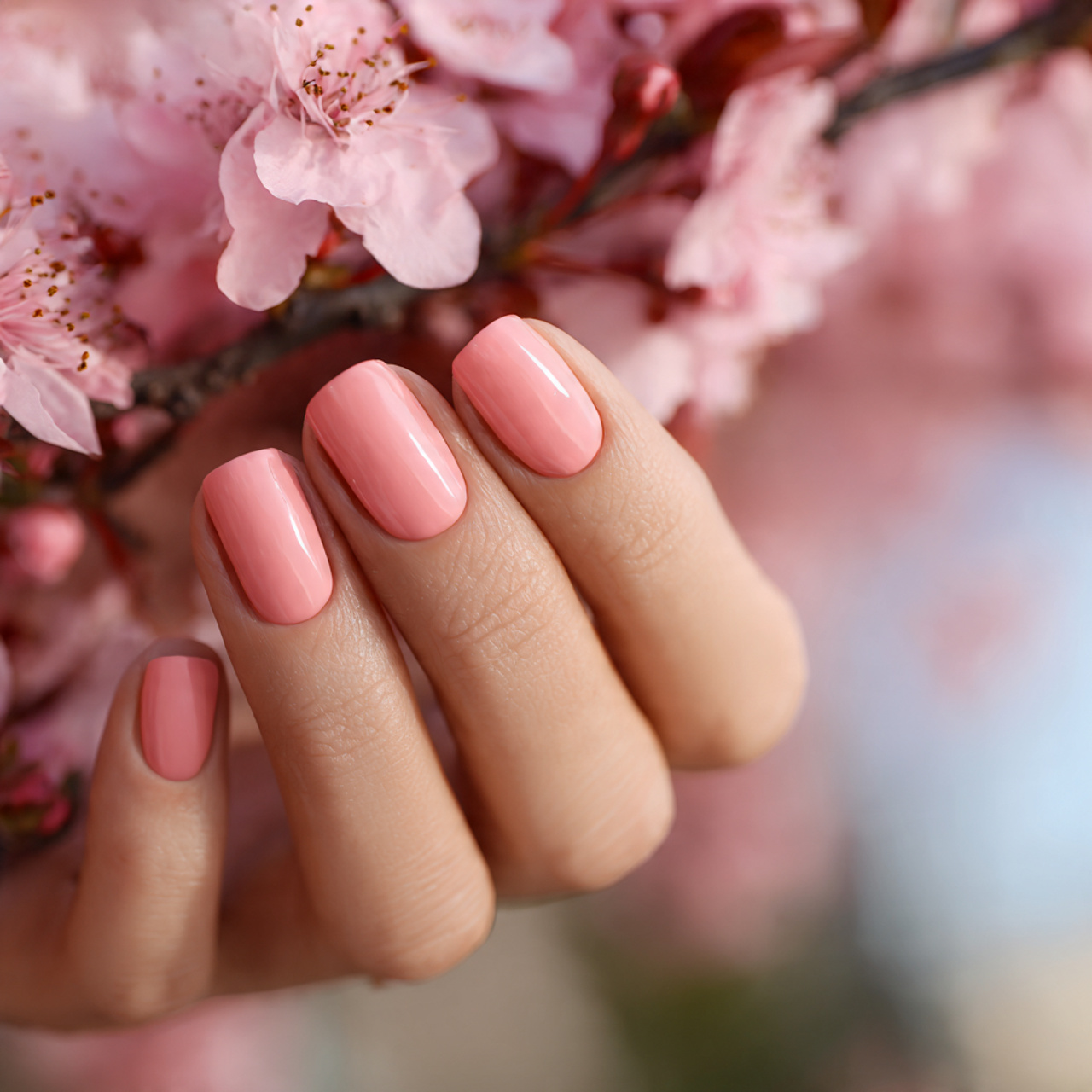 Minimal Short Natural Nails for Everyday Style 10 Peach Blossom Softness
