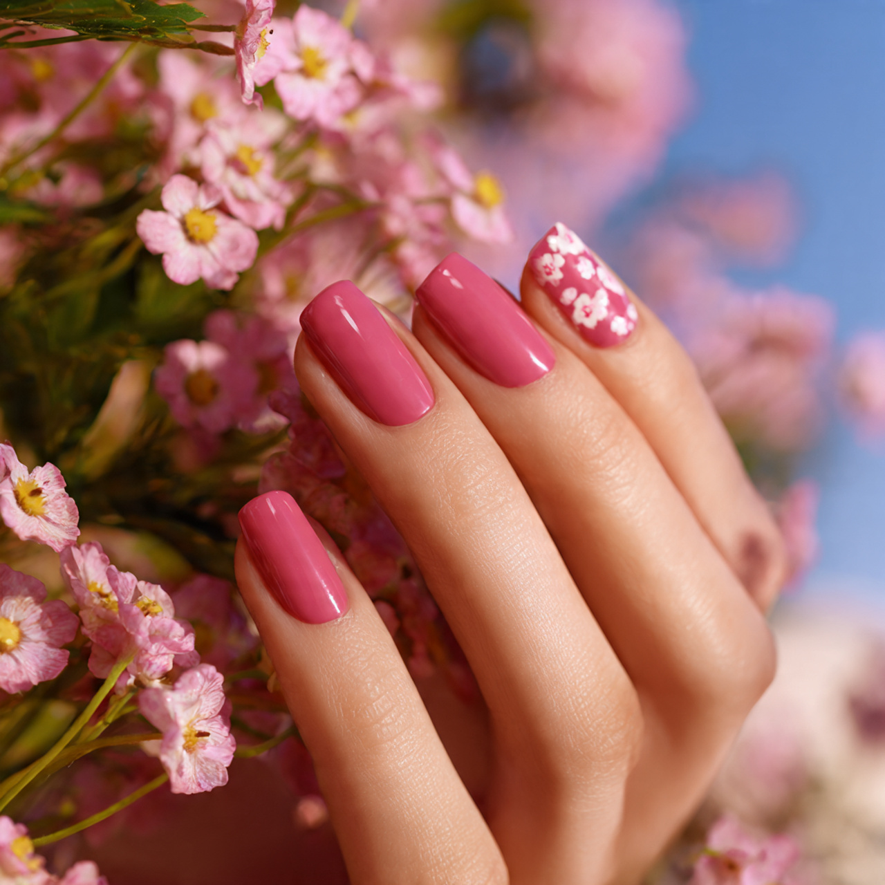Chic Spring Nails Short for the New Season 8 Sheer Gloss Bloom